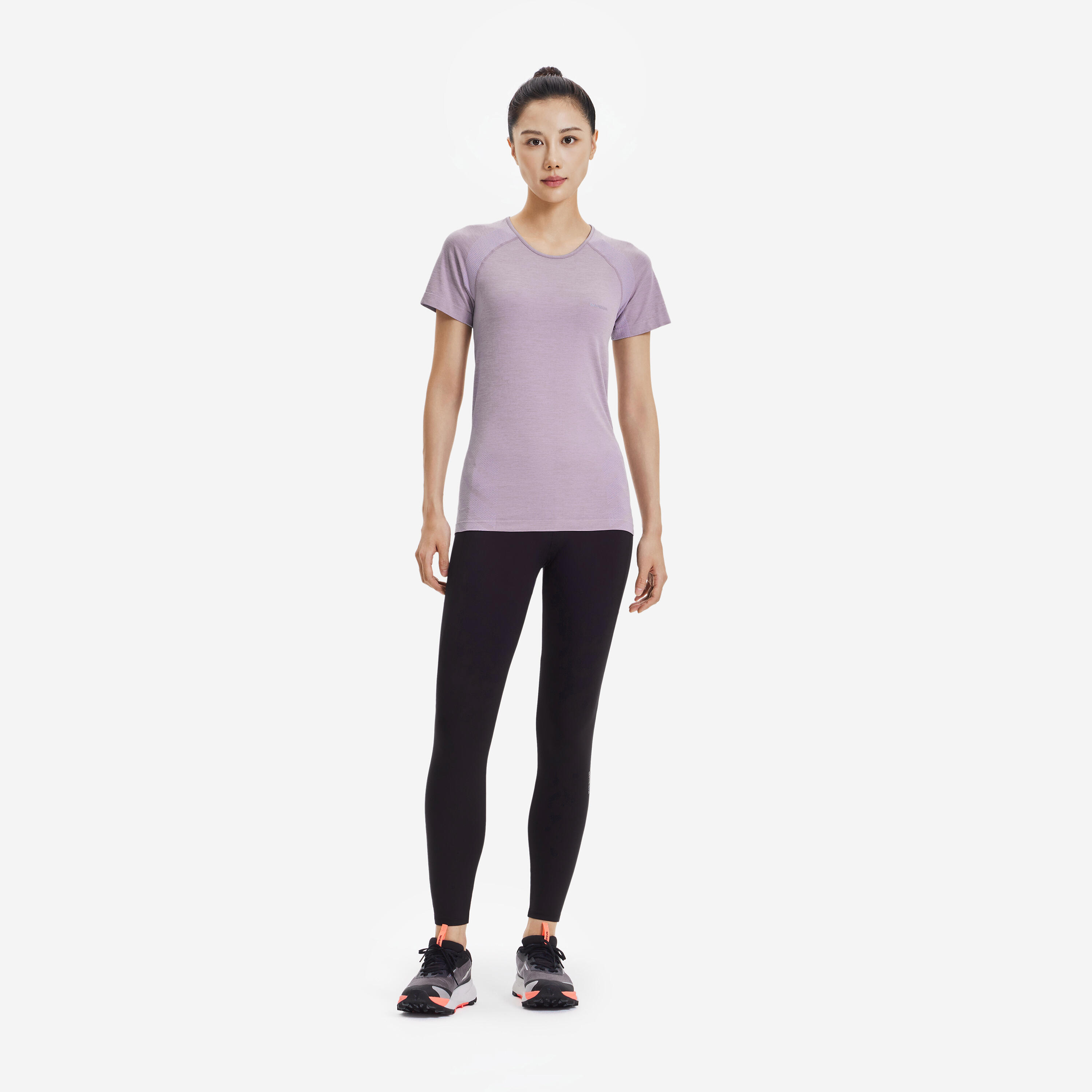T-shirt de course sans coutures femme, Run 500 Confort - KIPRUN