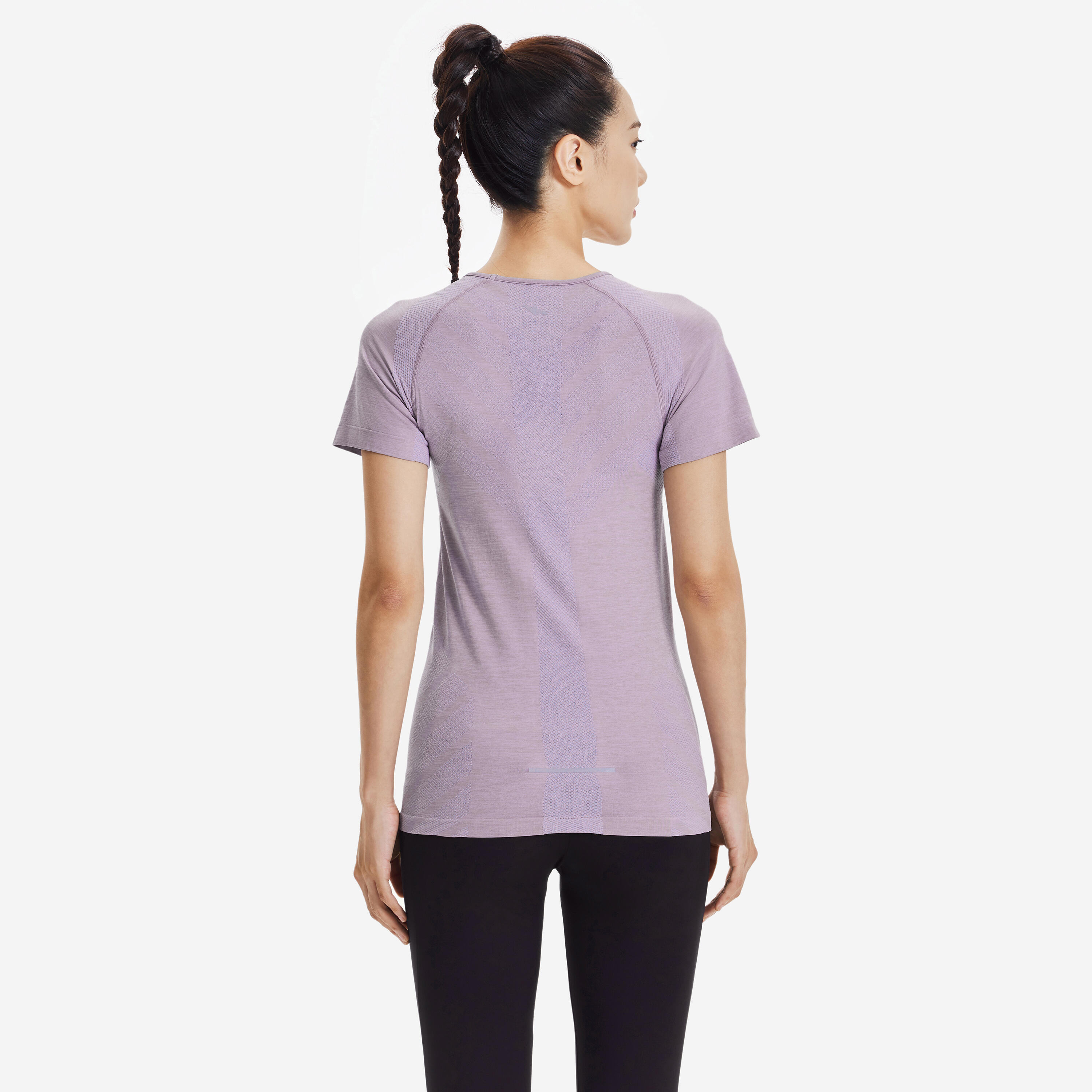 T-shirt de course sans coutures femme, Run 500 Confort 3/6