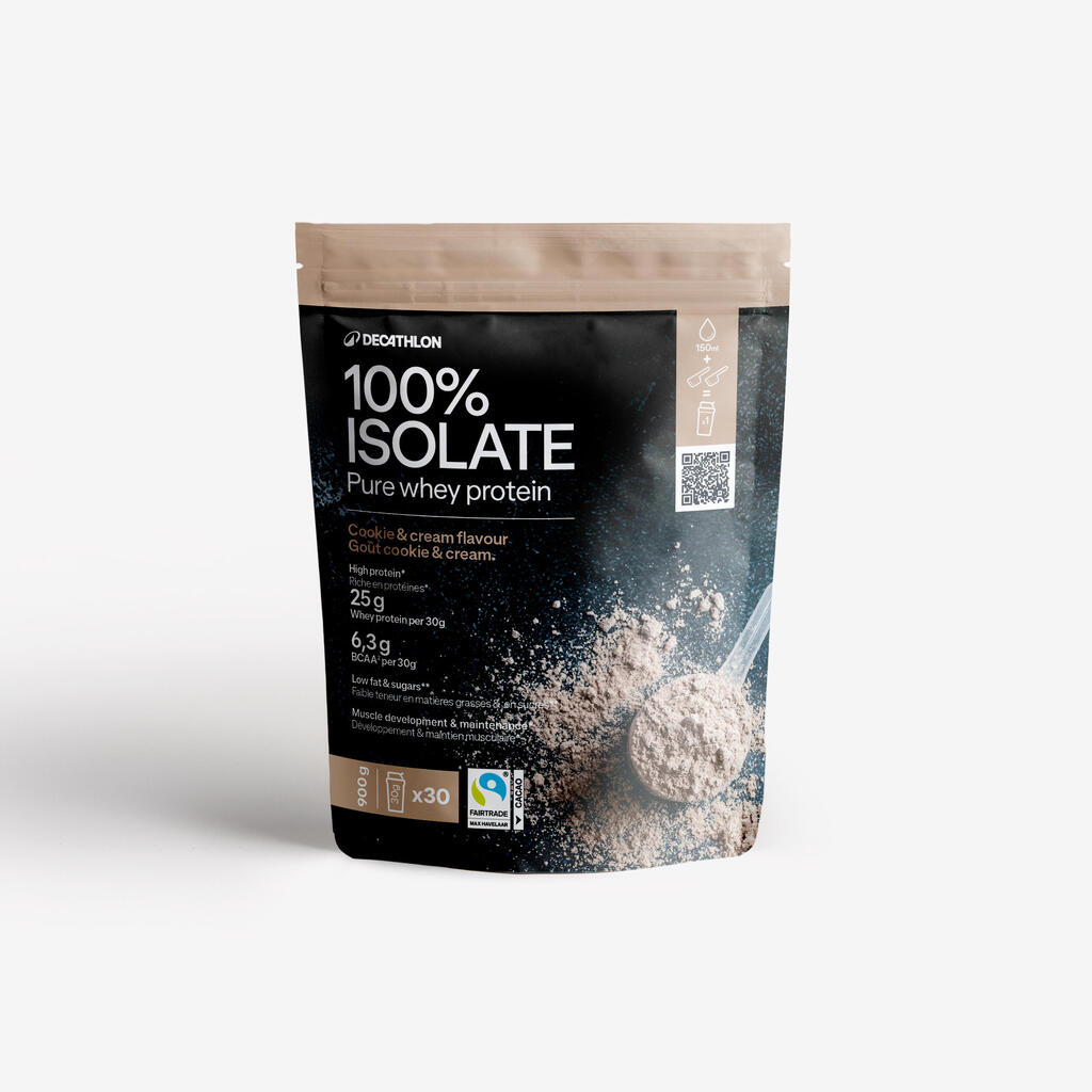 100-% izolat sirotkinih beljakovin z okusom piškota in smetane (900 g)