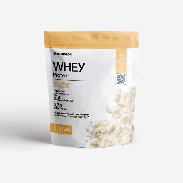 Whey Protein Getränkepulver Vanille 1,5 kg