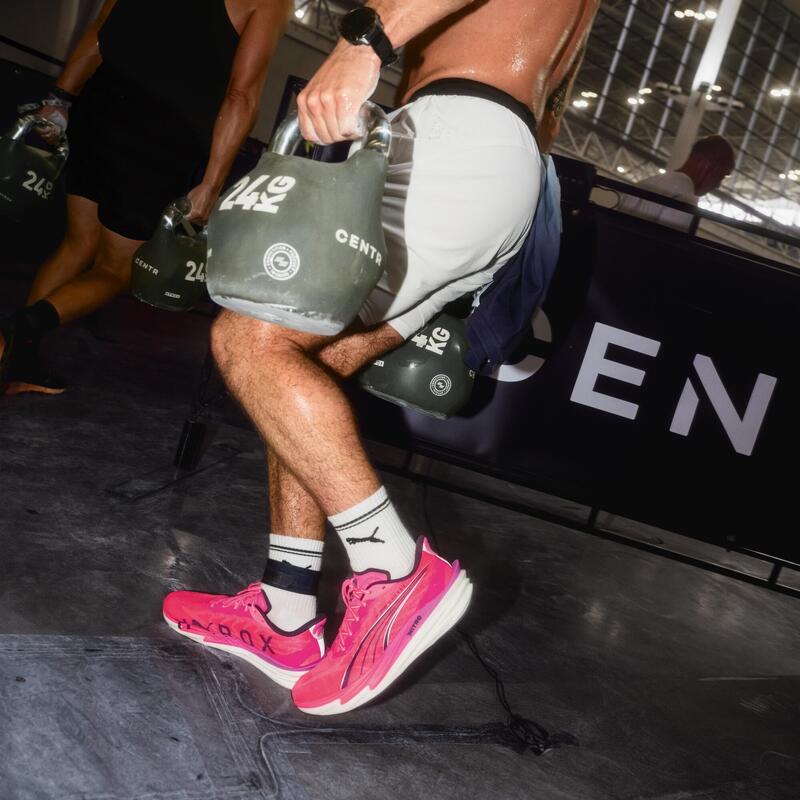 Încălțăminte de alergare Hyrox Puma Deviate Nitro Roz-Alb Damă
