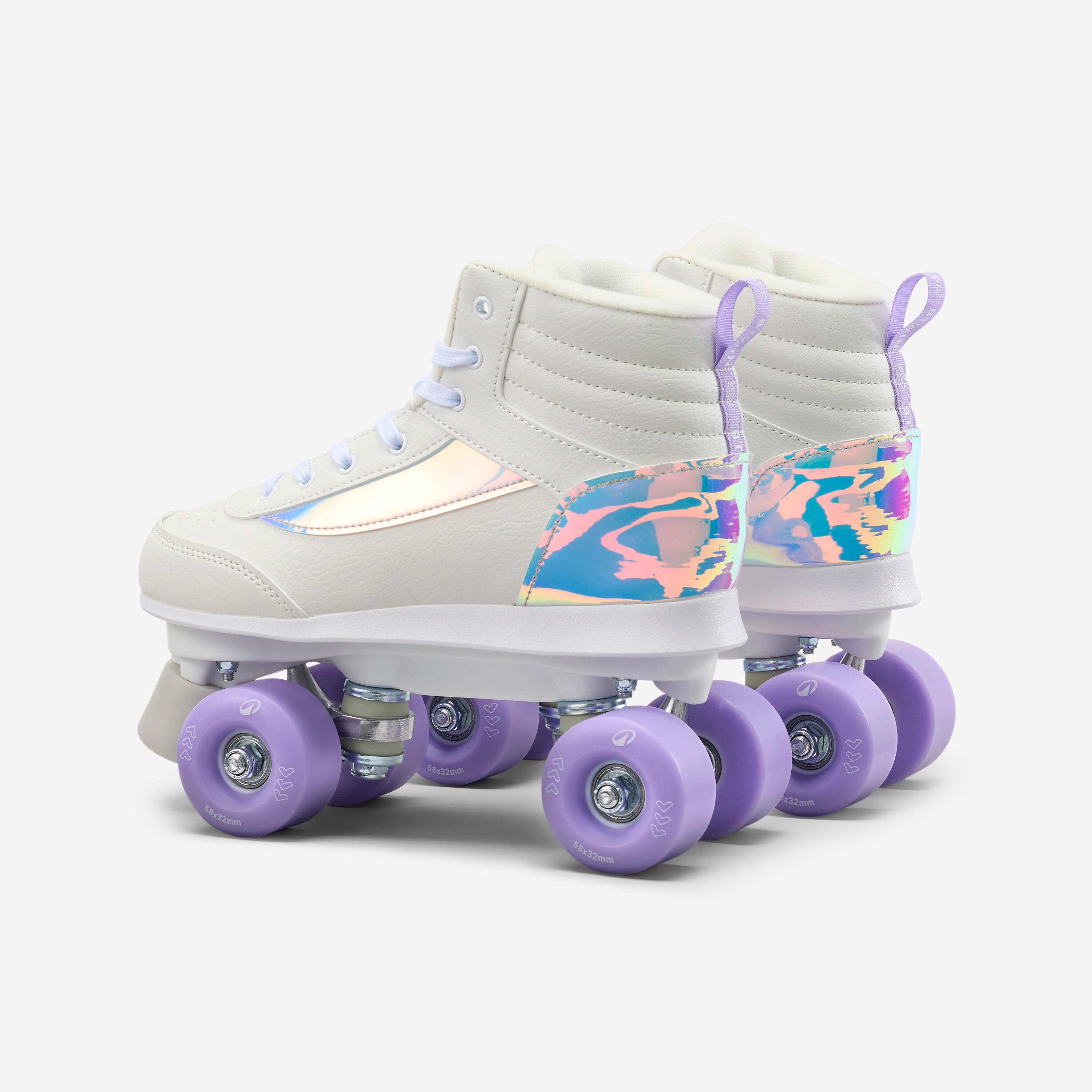 Patin à roulettes quad 100 lila 5/8