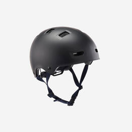 Casque roller skateboard trottinette MF500 noir bleu
