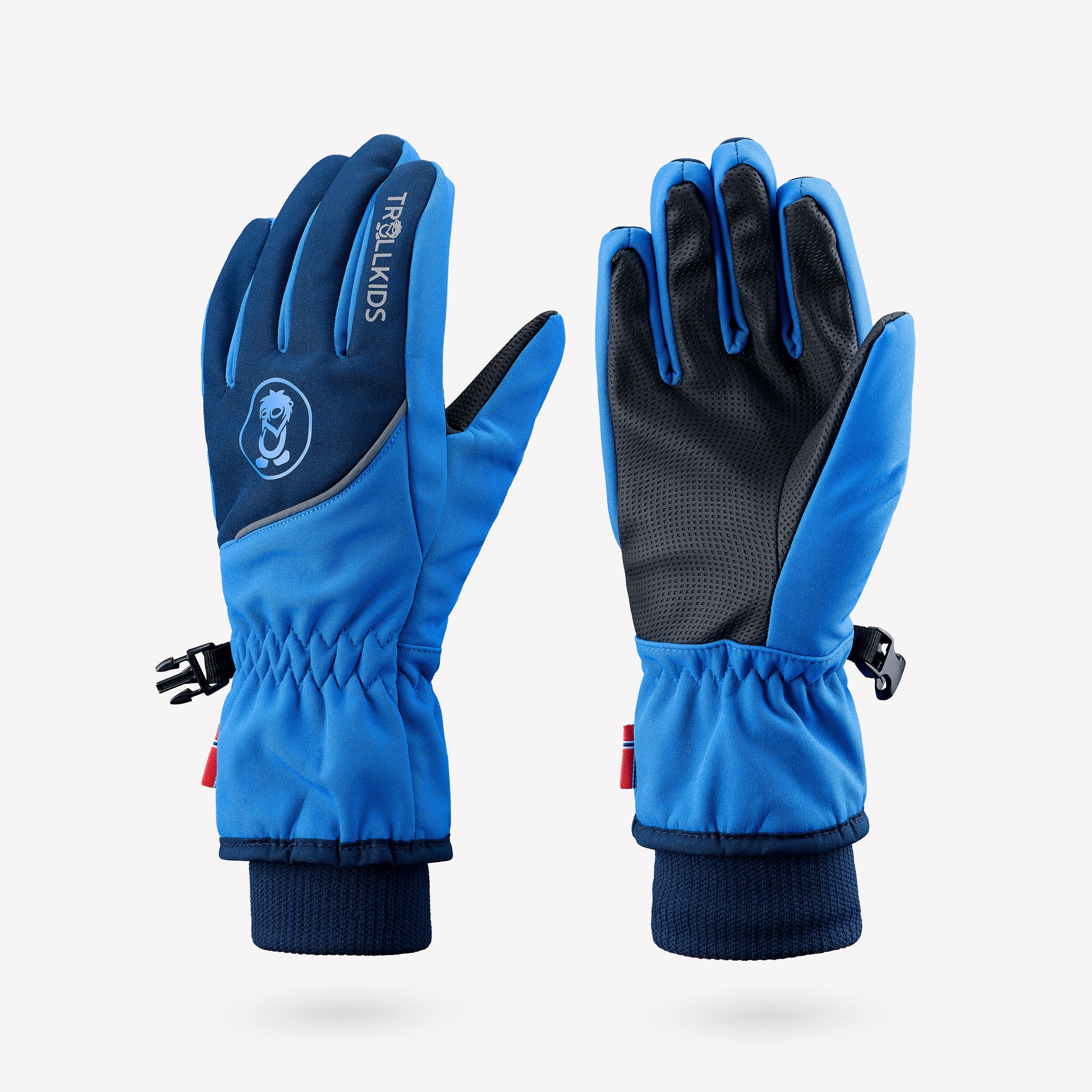 GANTS SOFTSHELL DE RANDONNEE ENFANT 6-15 ans, TROLLTUNGA BLEU TROLLKIDS 1/4