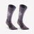 Chaussettes de randonnée chaudes, SH500 Mid vert marron beige