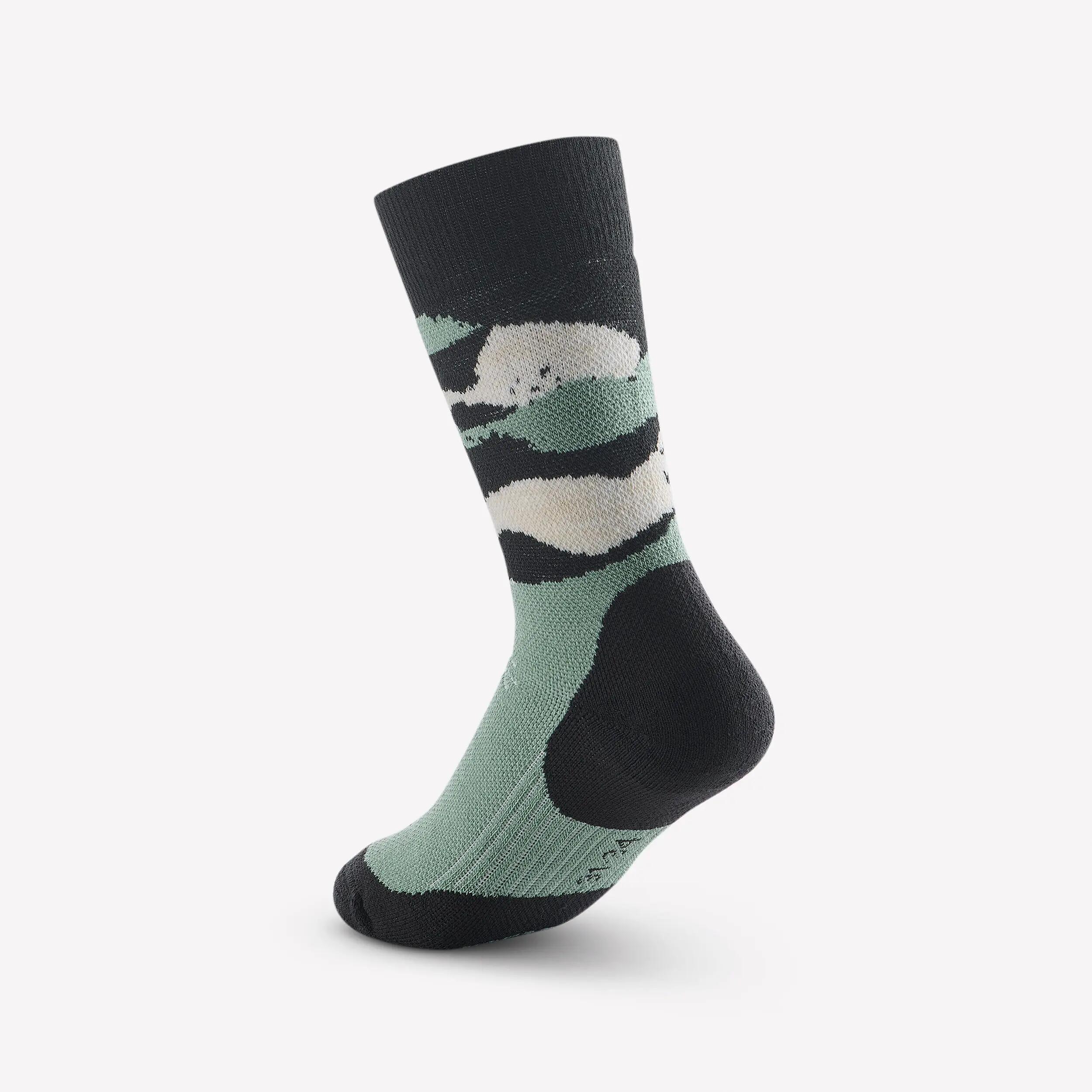 Kids’ Warm Hiking Socks, SH 100 Mid 3/6