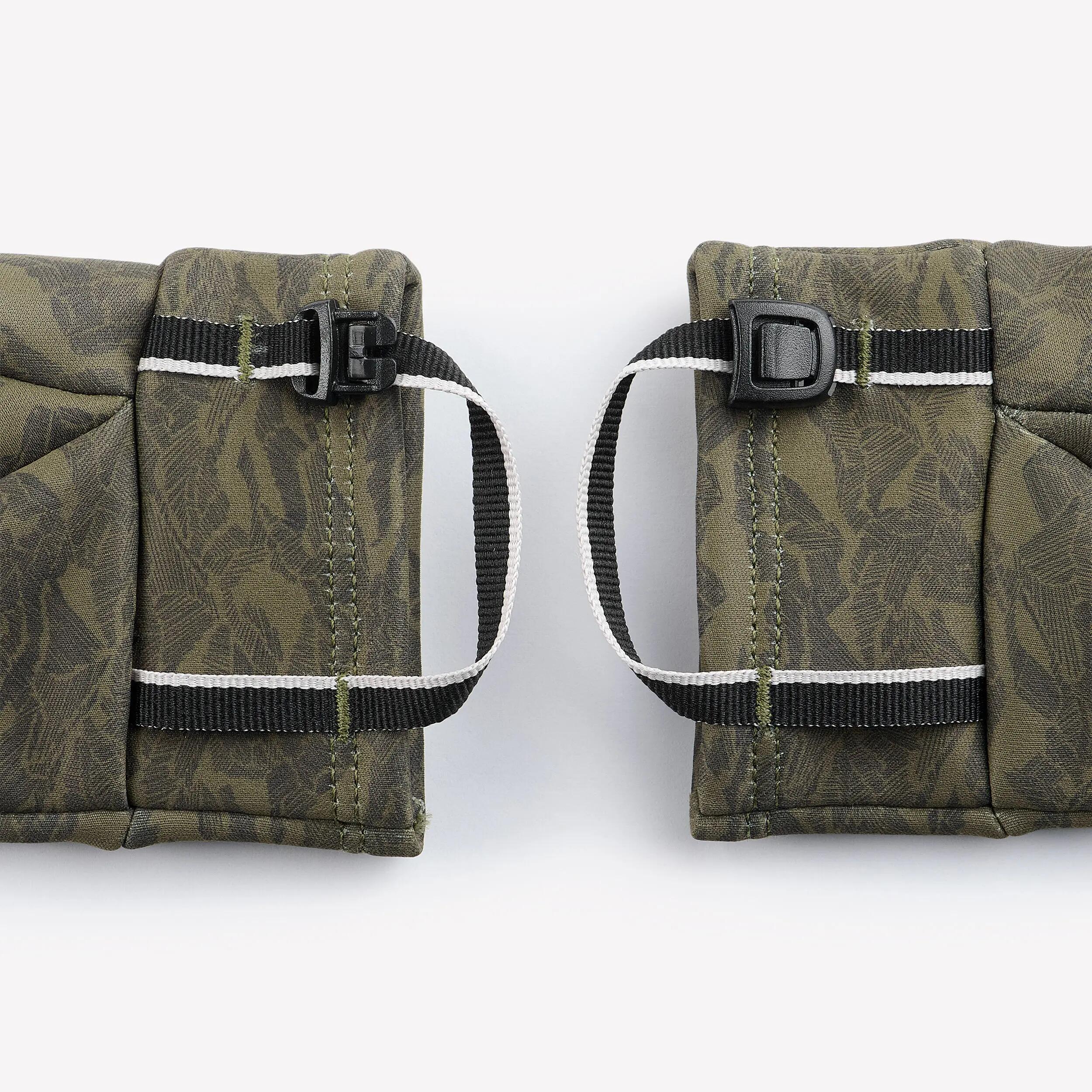 Kids’ Tactile Stretch Gloves, 6-14 years HIKE500 - Green -  4