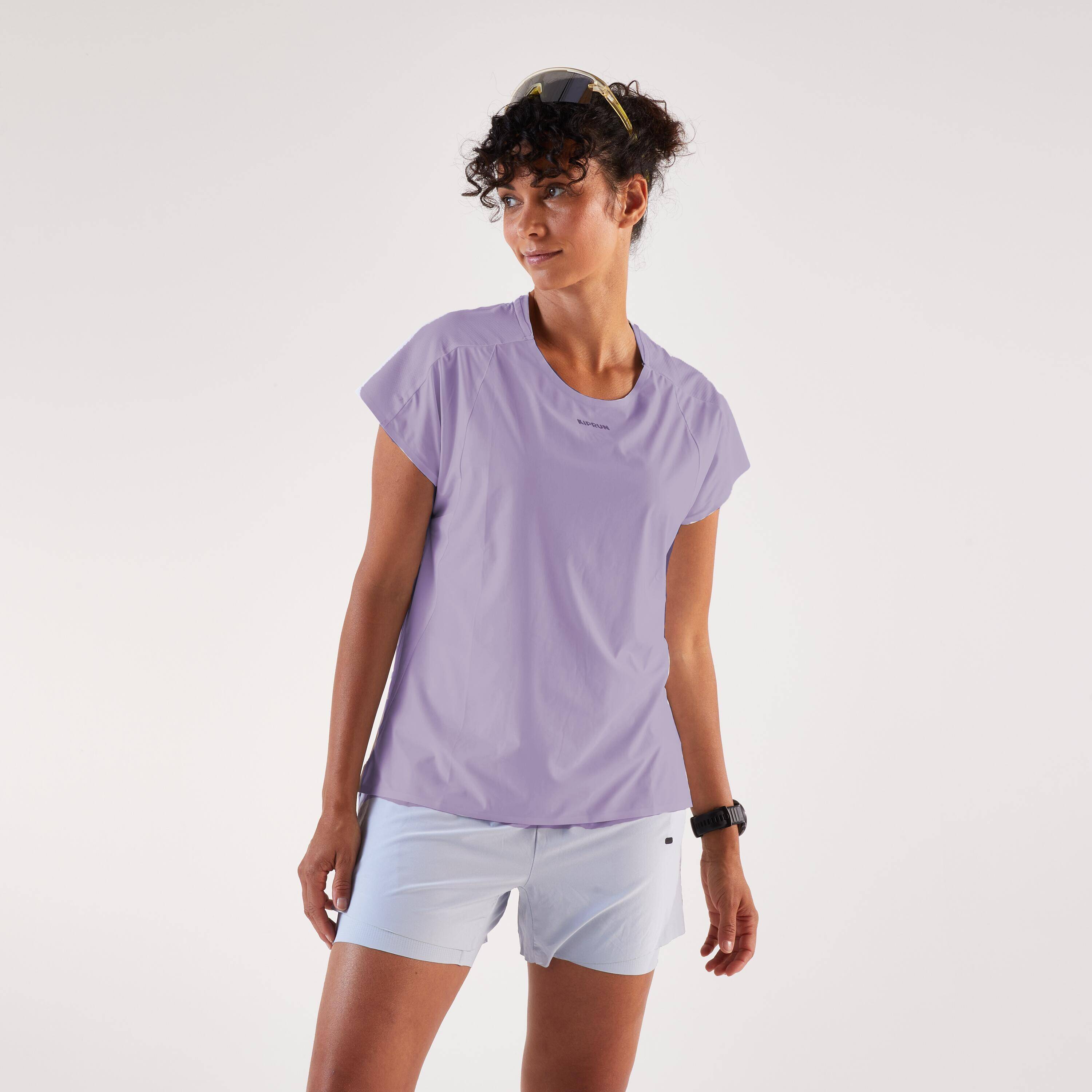 KIPRUN Run 900 Light Women's Lightweight Running T-shirt - Purple -  1