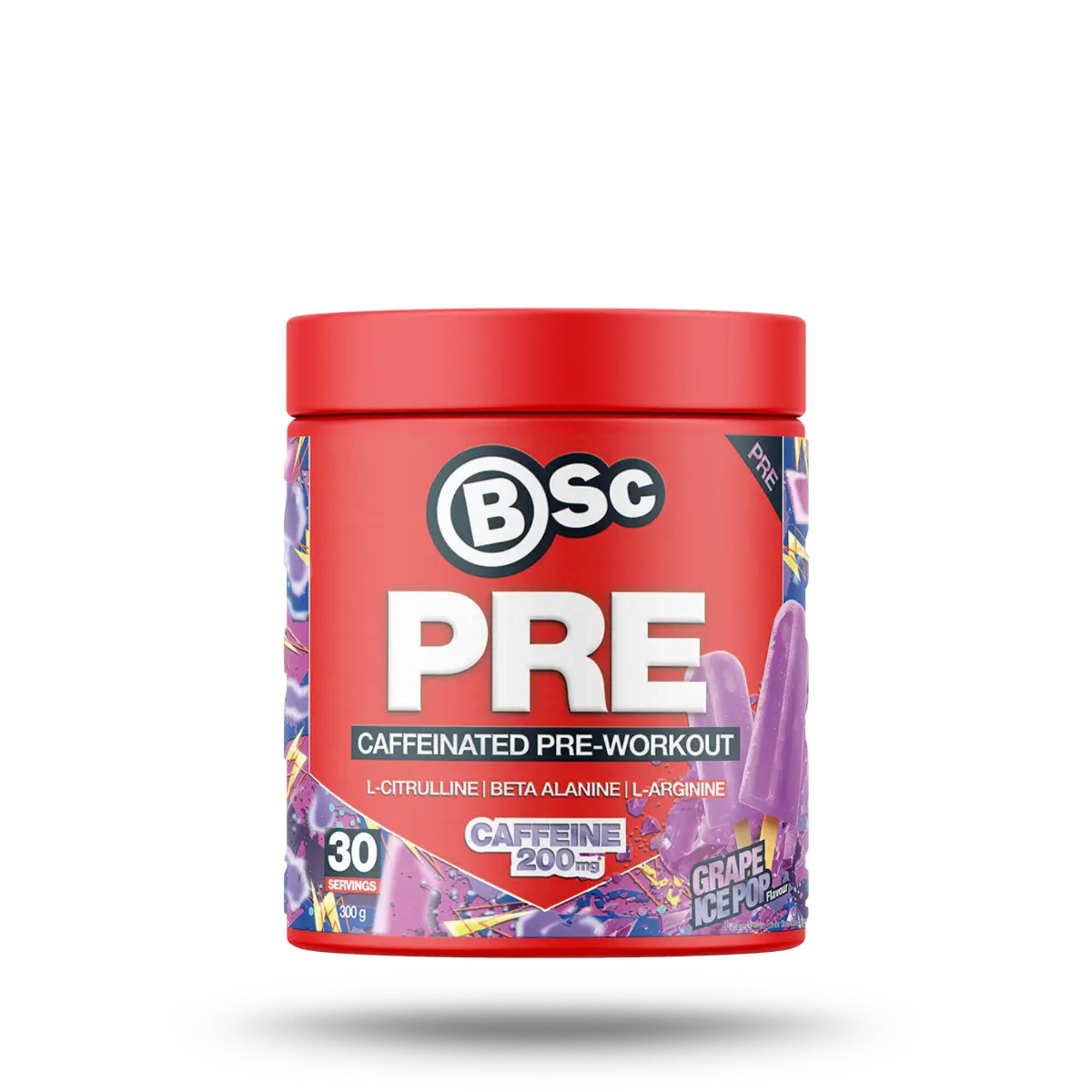 BSc PRE Caffeinated Pre-Workout 300g - Grape Ice Pop