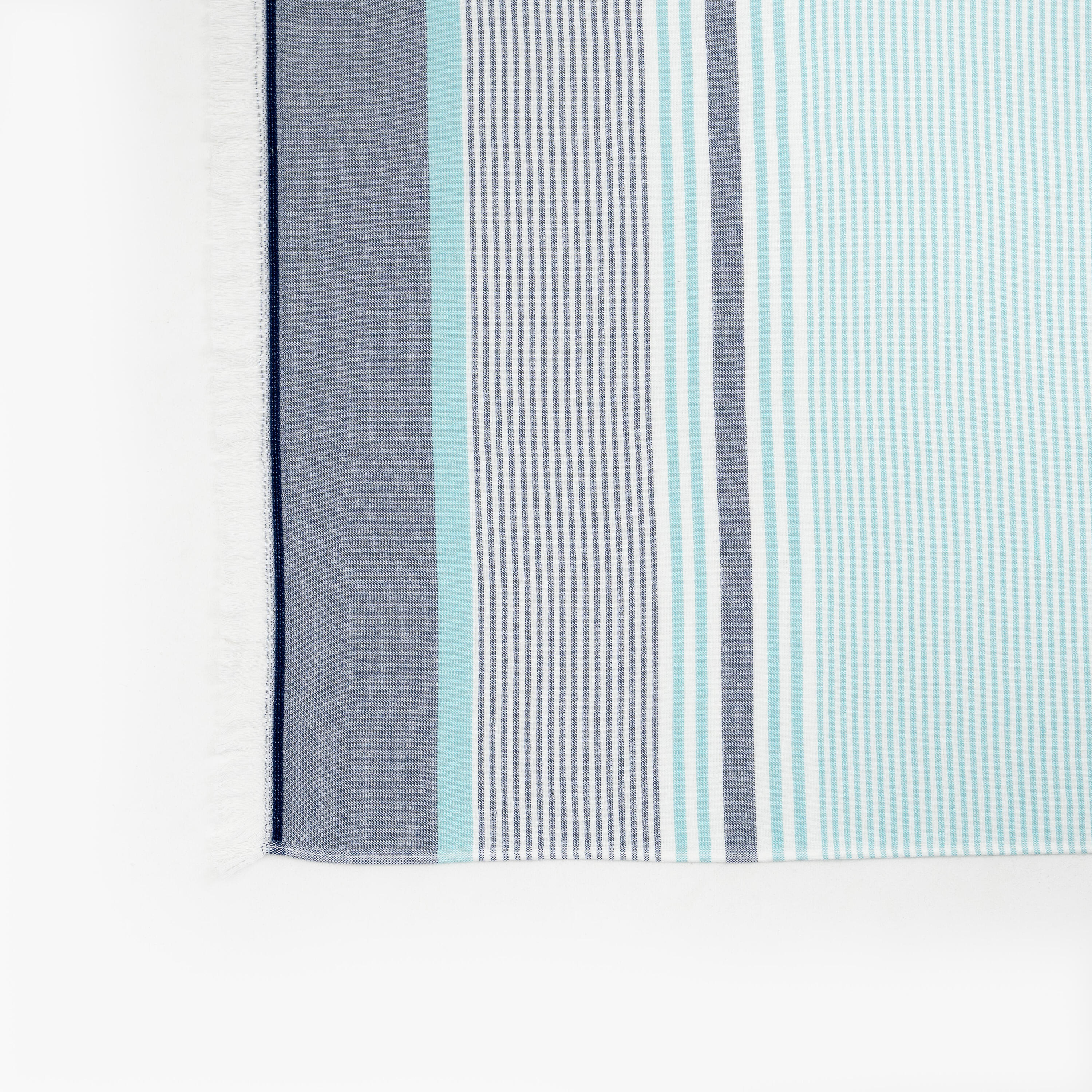 Toalha Praia Fouta BCI 90x170 Riscas Azul 2/8
