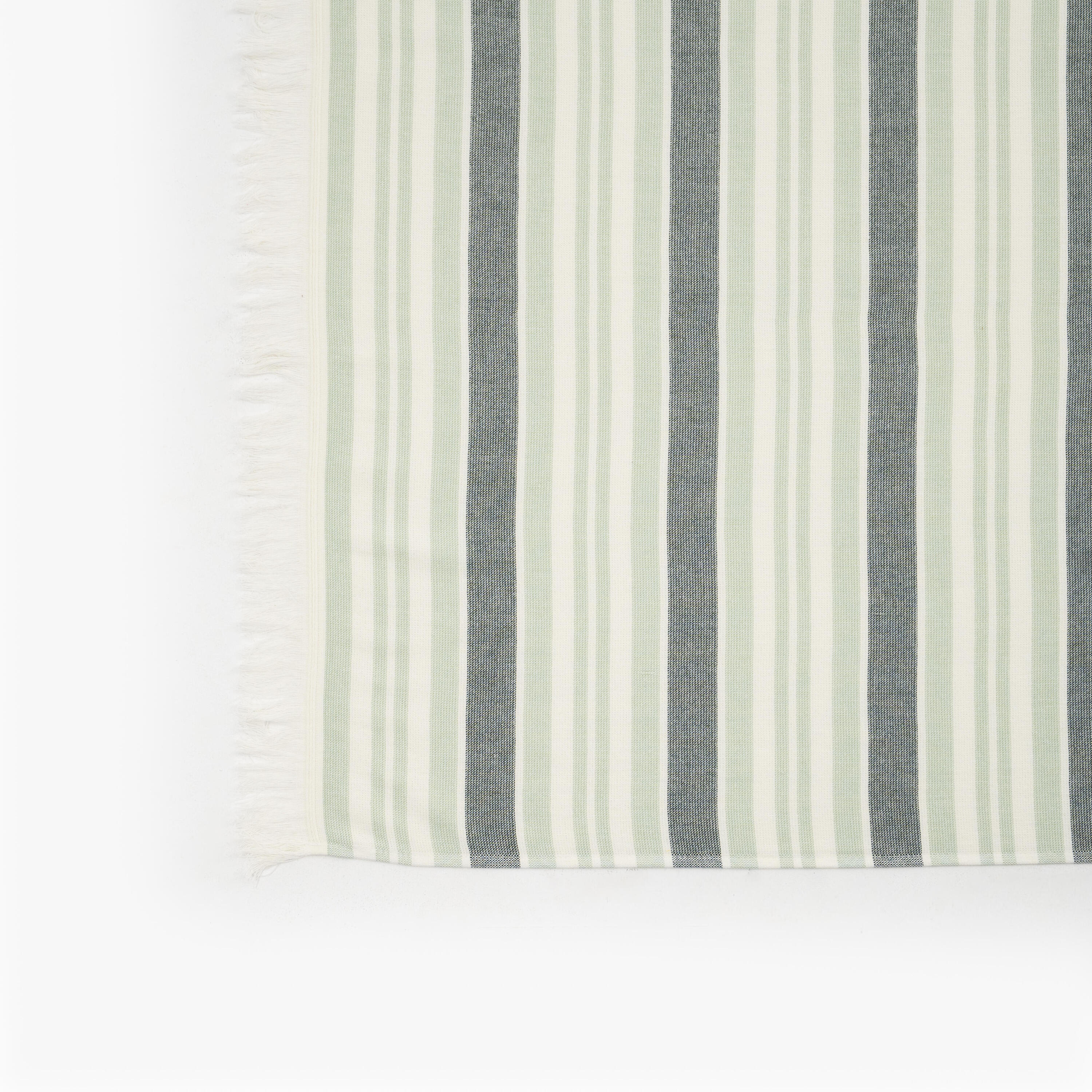 Toalha Praia Fouta BCI 140x190 Riscas Verde 3/8