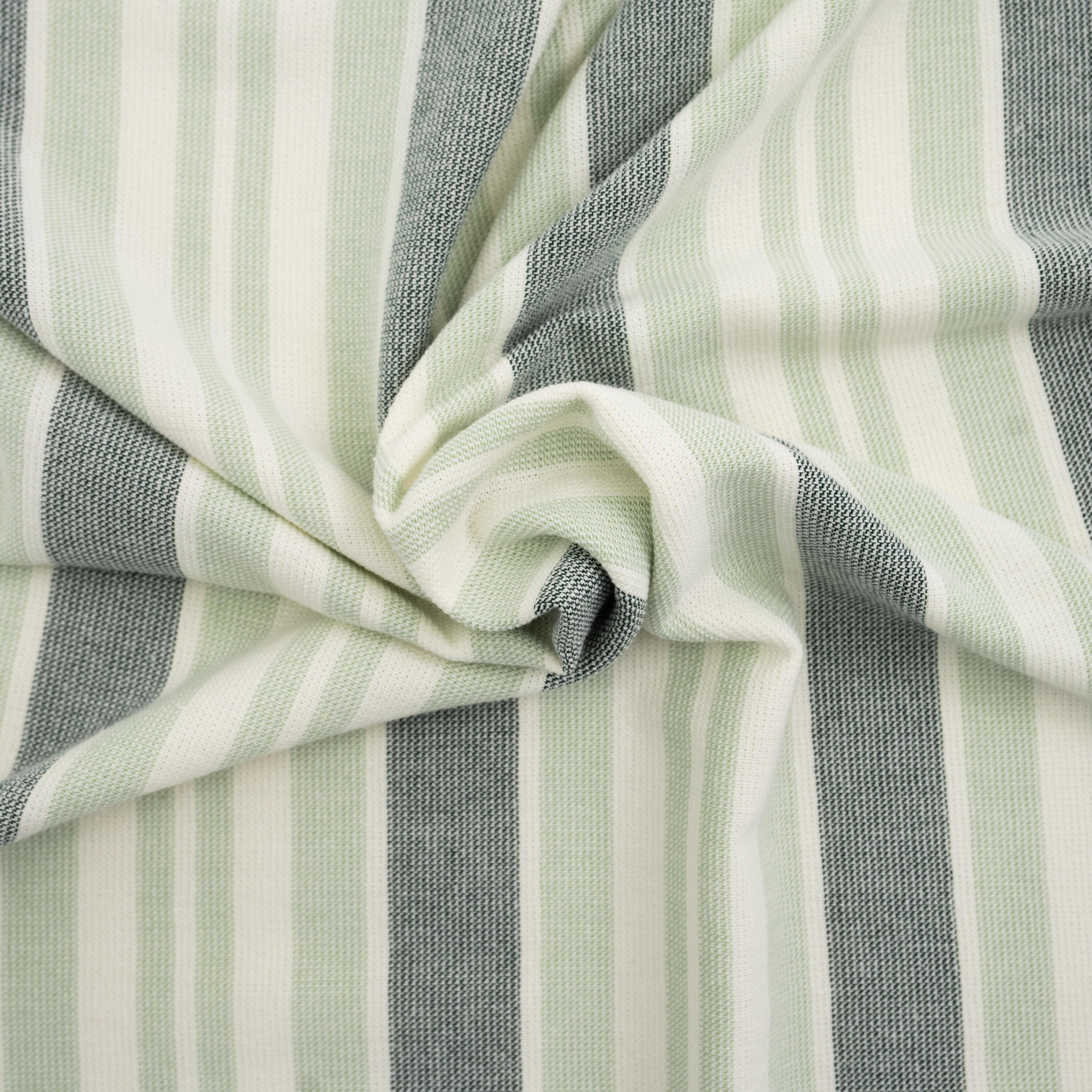 Toalha Praia Fouta BCI 140x190 Riscas Verde 5/8