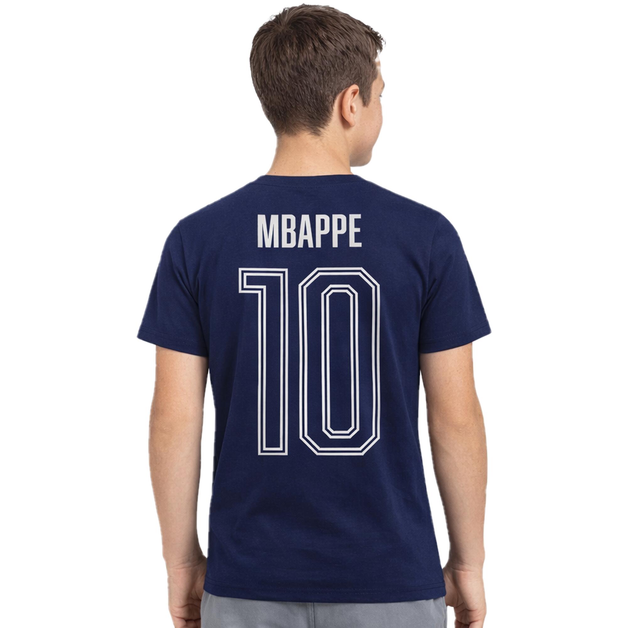 T-SHIRT JUNIOR MBAPPE FFF EQUIPE DE FRANCE 2026 3/4