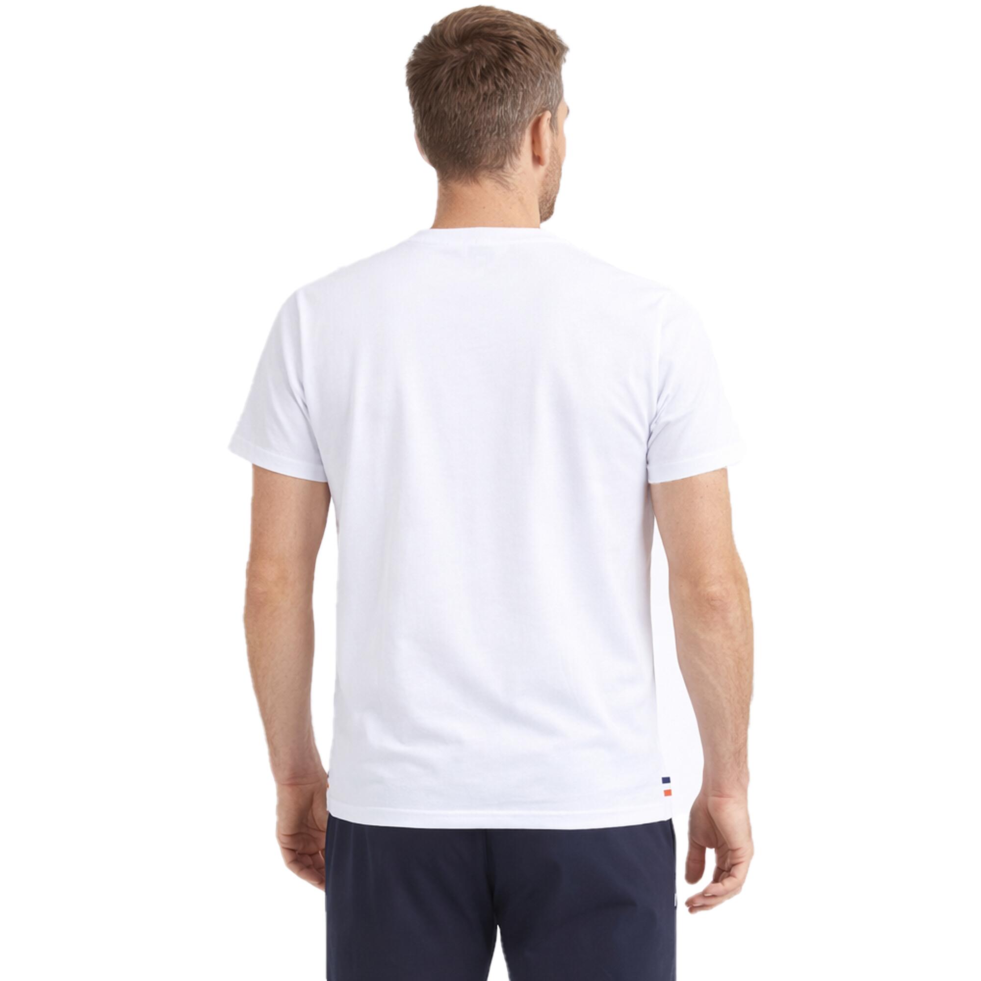 T-SHIRT DE TENNIS BIG LOGO ROLAND GARROS BLANC HOMME 4/4