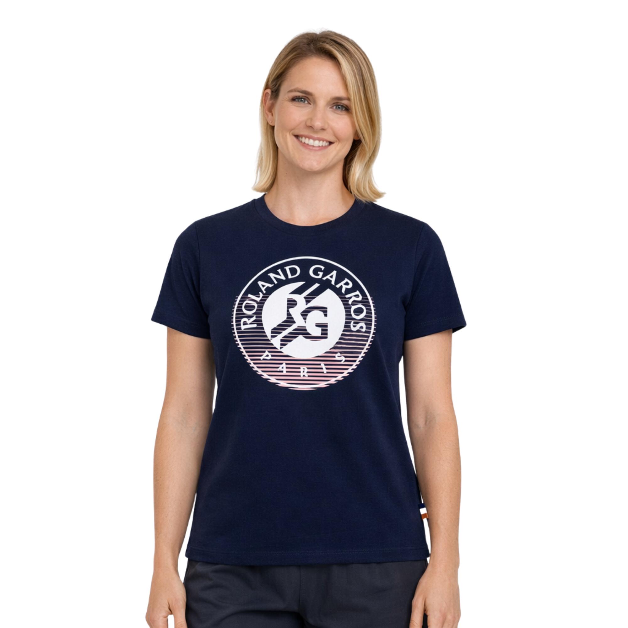 T-SHIRT DE TENNIS BLEU FEMME ROLAND GARROS 2026 2/3