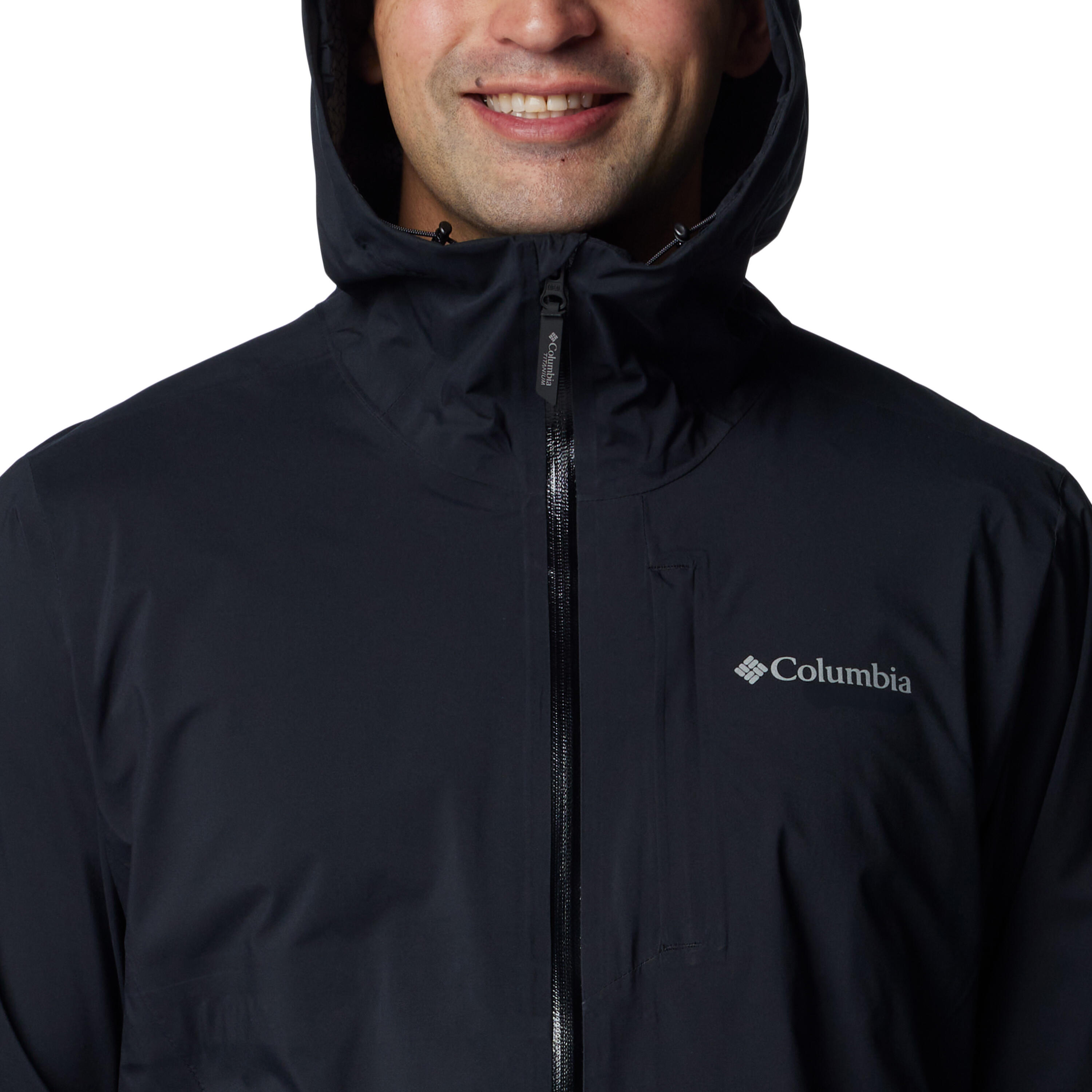 Wanderjacke Herren wasserdicht, Columbia Razorback, schwarz 5/11