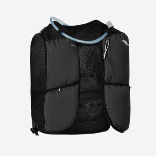 KIPRUN 500 8 L Unisex Trail Running Bag 1 L Water Bladder Included - Black