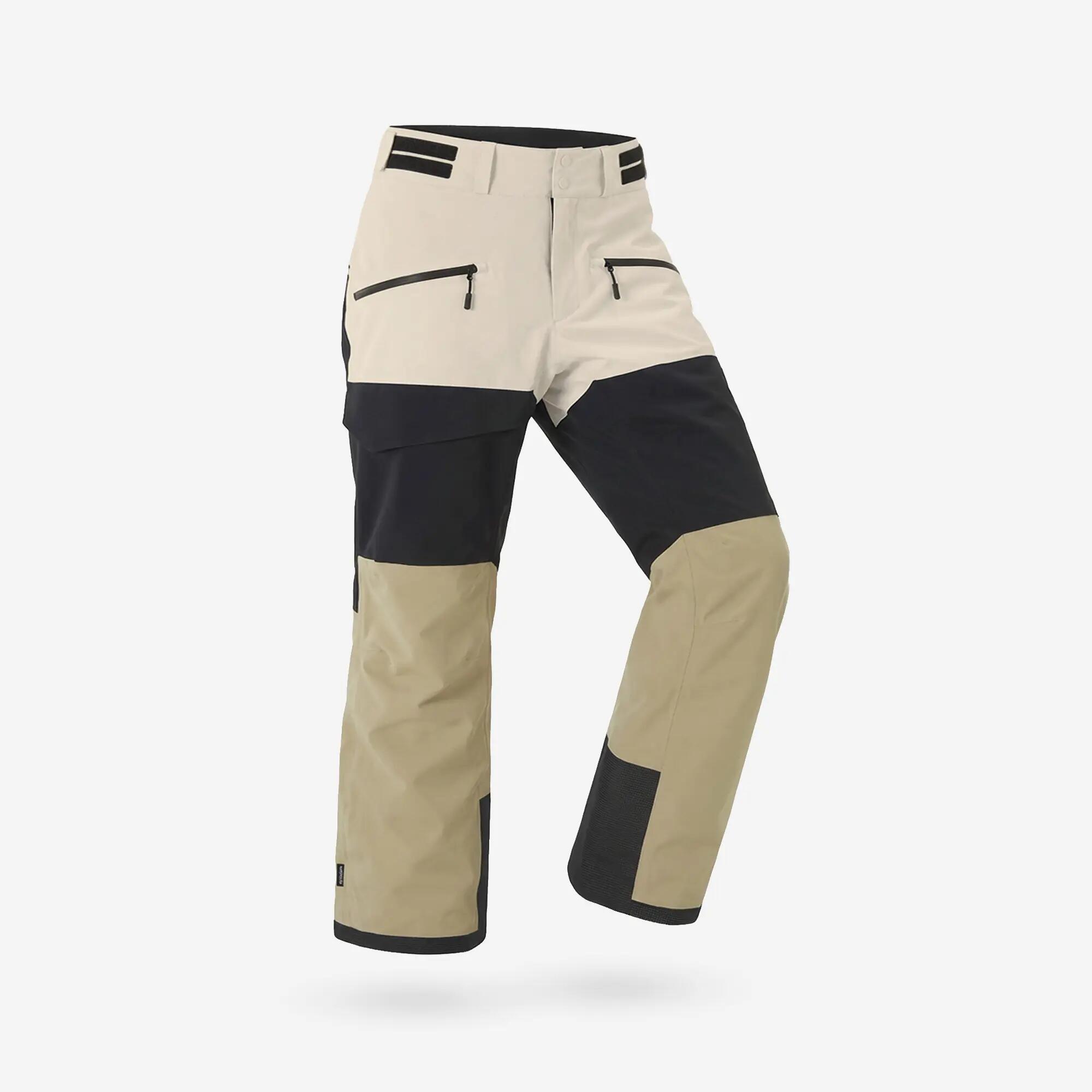 Skibroek 500 AM voor heren wit en beige 2/15