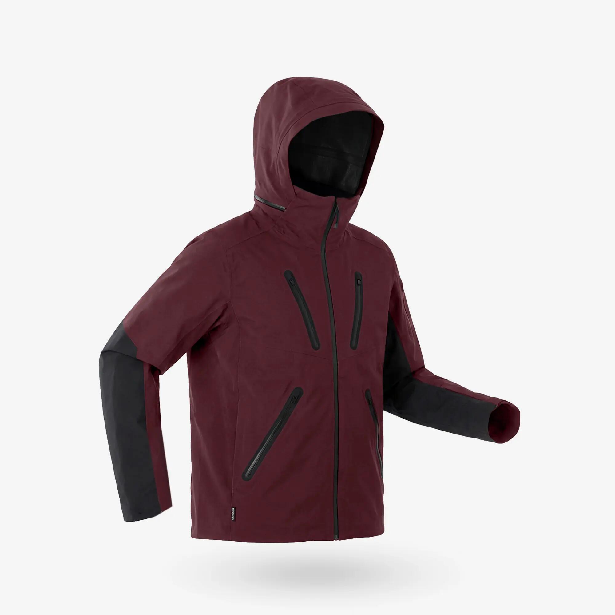 Jaqueta d'esquí impermeable i transpirable home SKP 900, bordeus  2/30