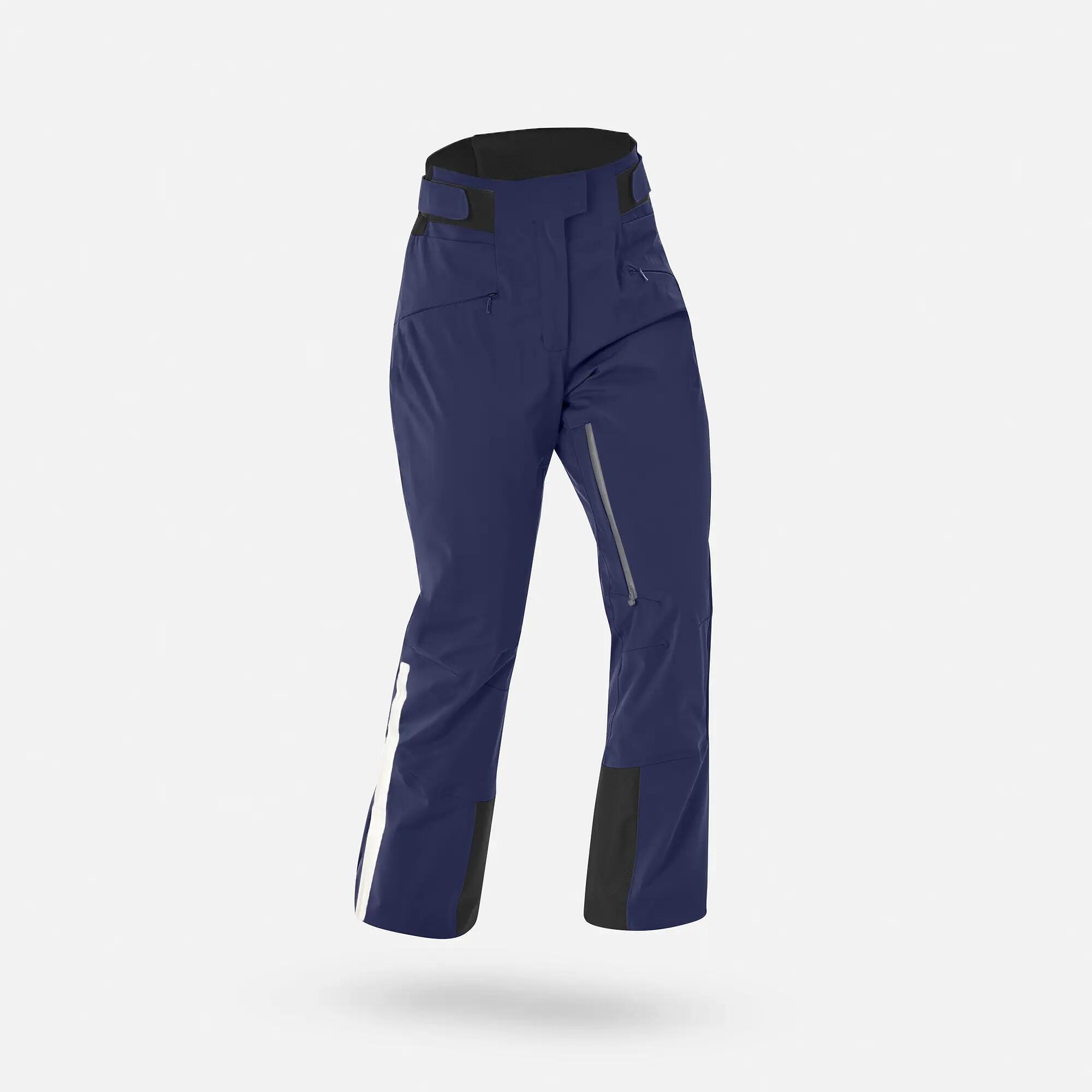 Pantalons d'esquí impermeable dona SKP 900 blau fosc  2/15