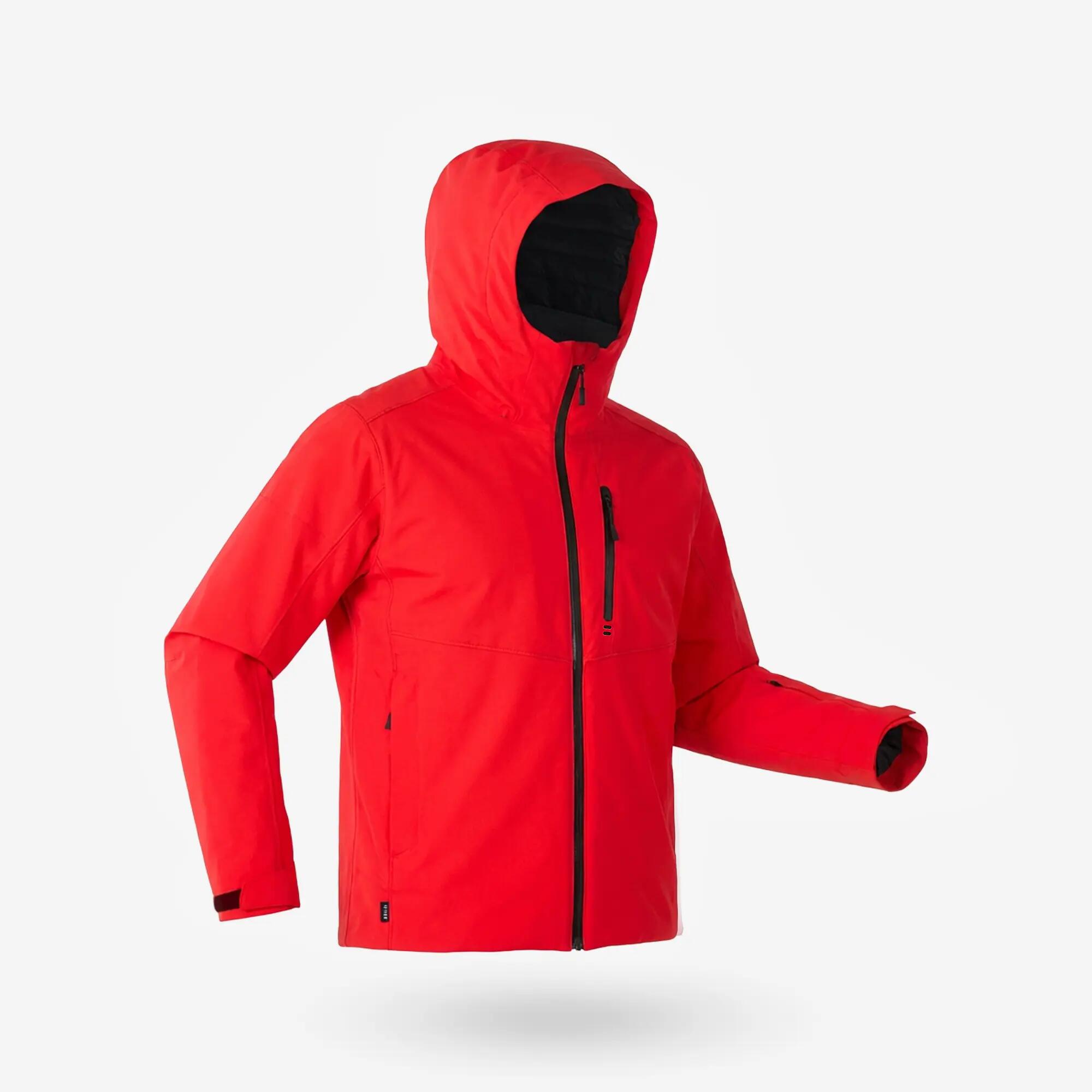 Casaco impermeável de ski e de snowboard homem, 500 vermelho 2/15
