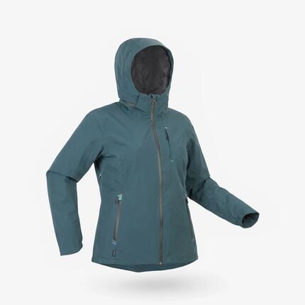 Waterdichte en ademende ski-jas voor dames SKP 900 donkergroen