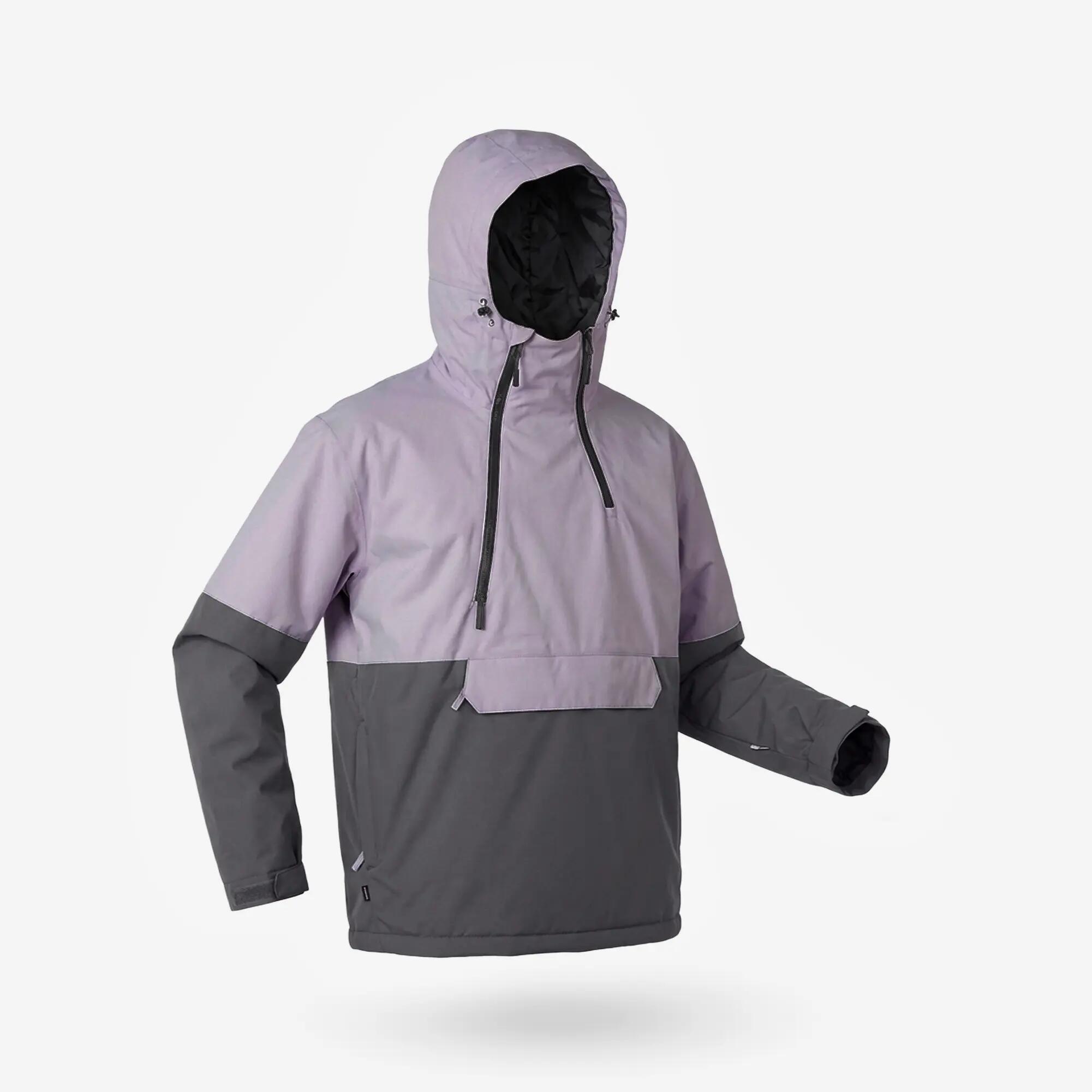 Giacca sci uomo ANORAK 500 nera e viola 2/28