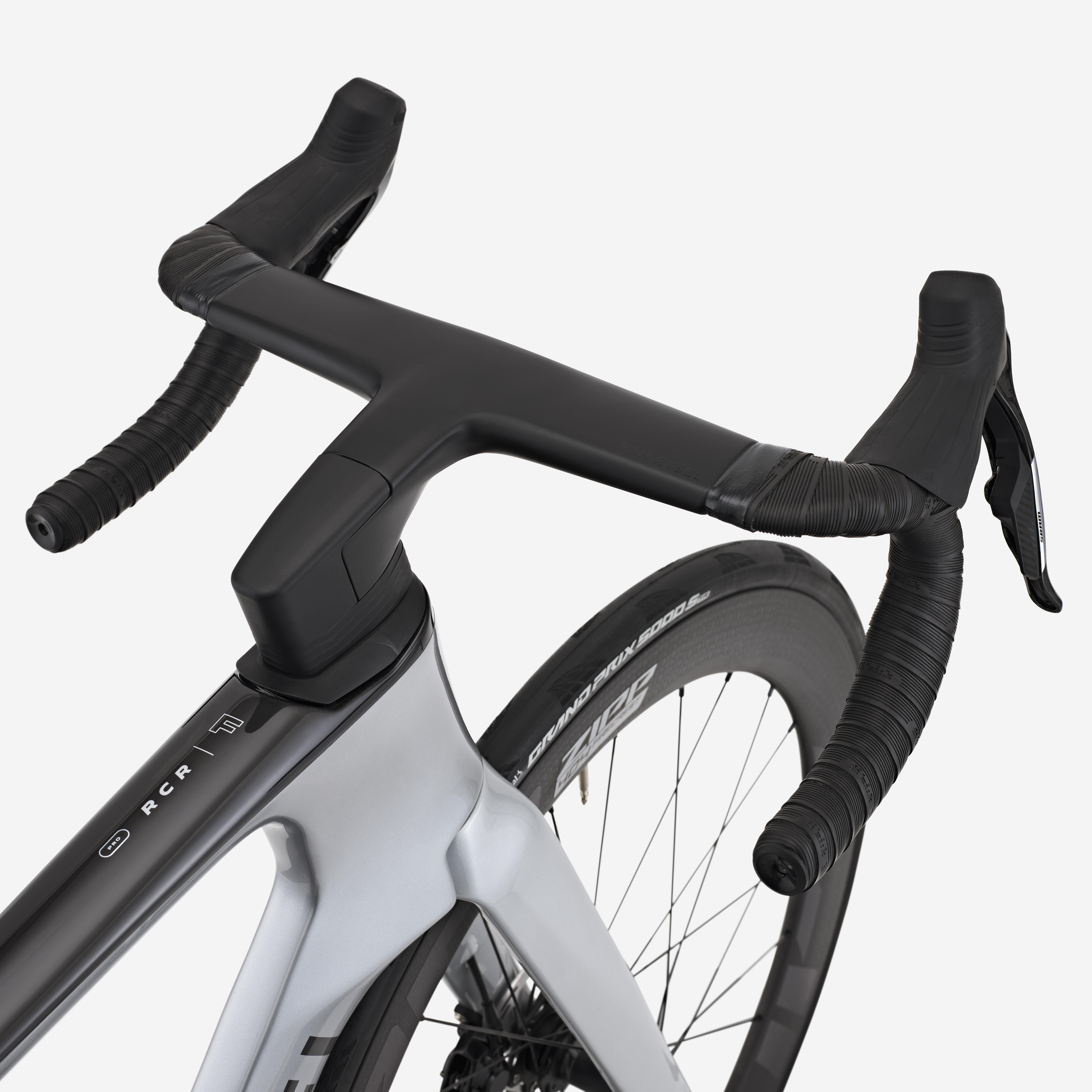 VAN RYSEL Cestný bicykel RCR-F PRO Force AXS E1 2x12 PWM sivý S · záber 7