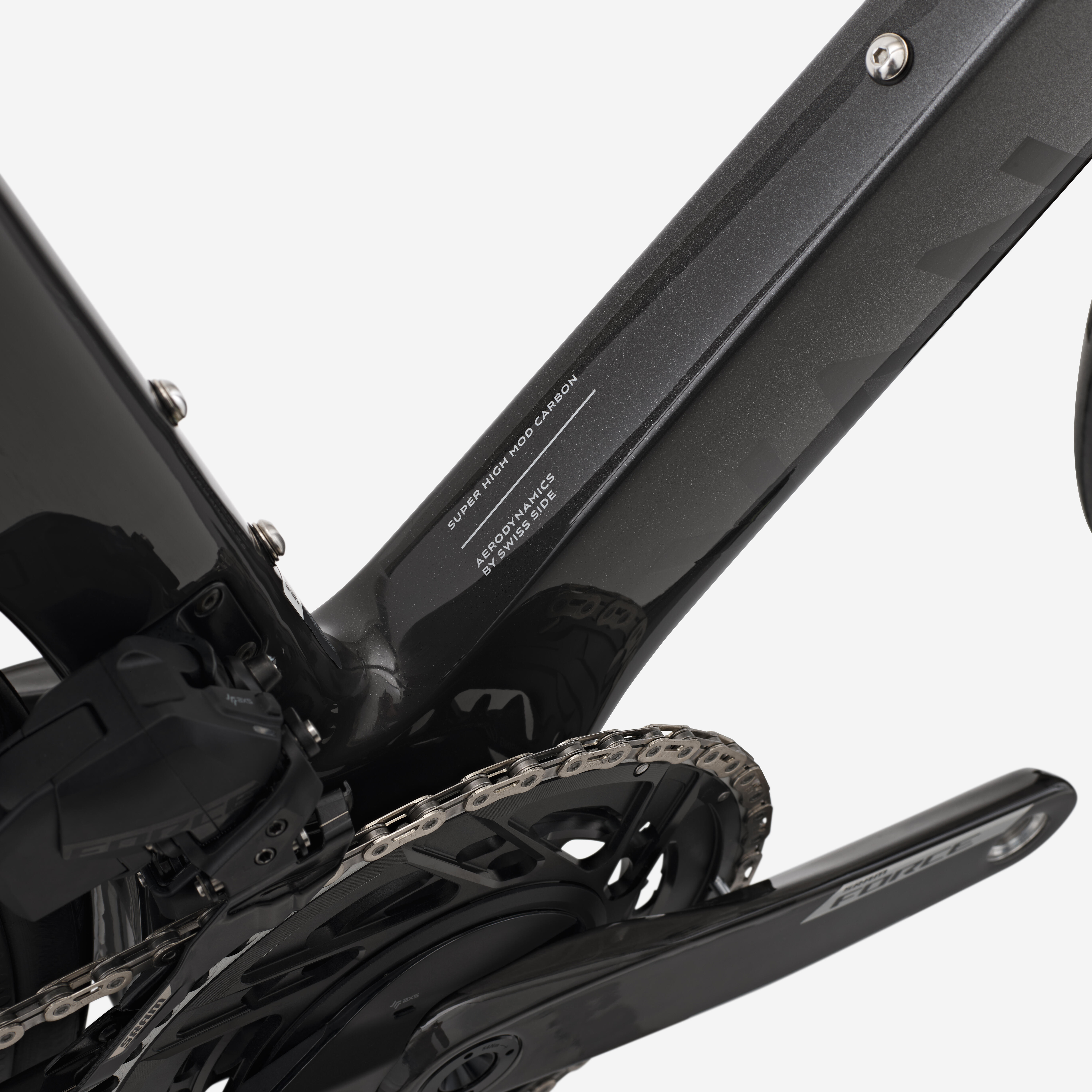 VAN RYSEL Cestný bicykel RCR-F PRO Force AXS E1 2x12 PWM sivý S · záber 11