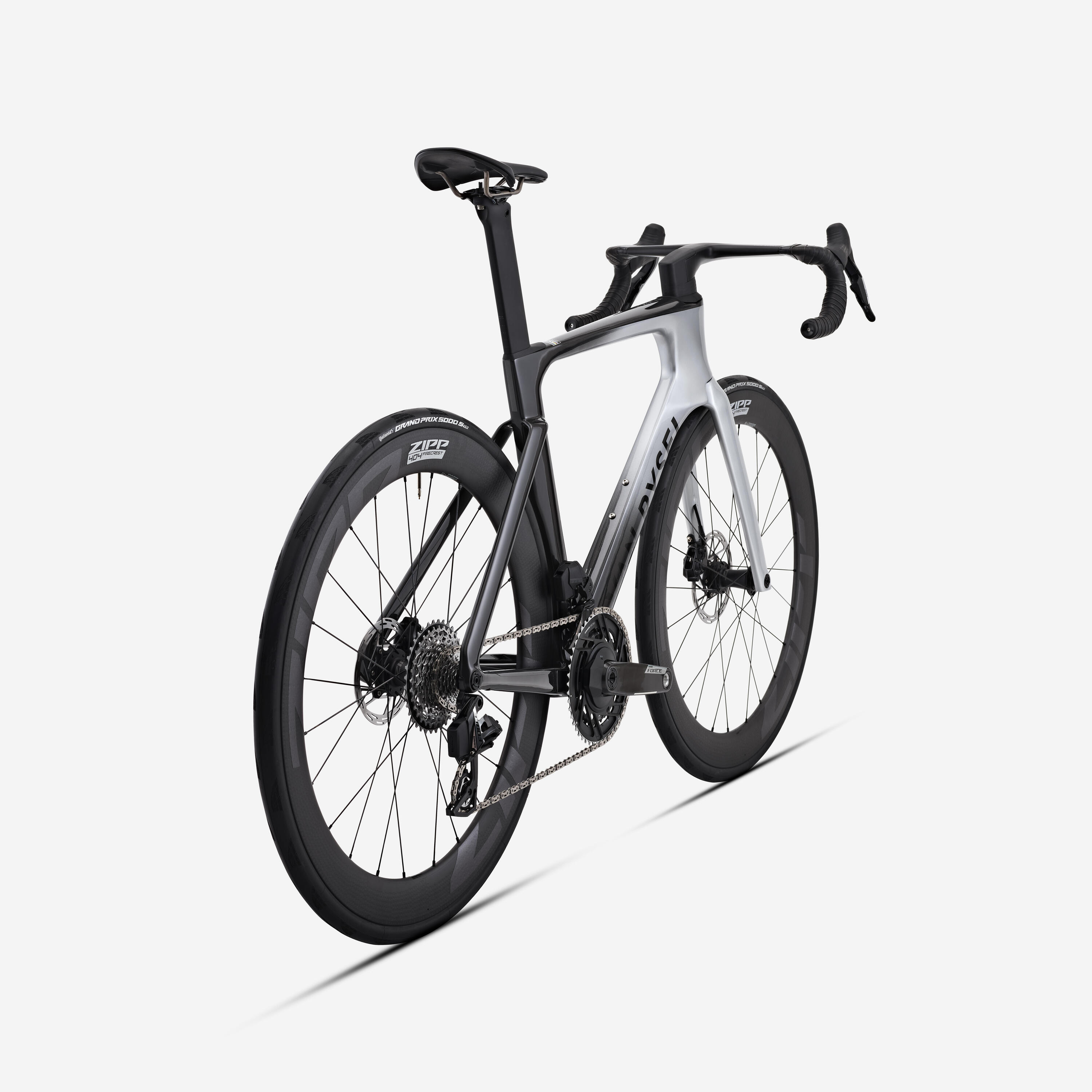 Bicicleta Estrada SRAM Force AXS E1 2x12V Sensor de Potência RCR-F Pro Cinza 3/15