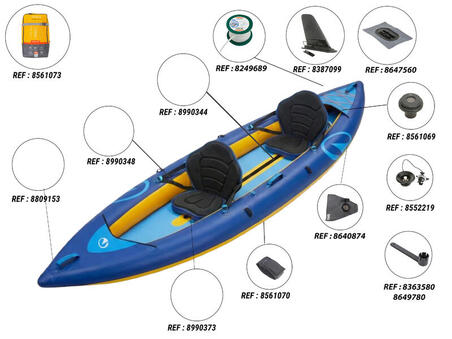 Каяк надувний Tribord 100 Comfort для 1-2 персон