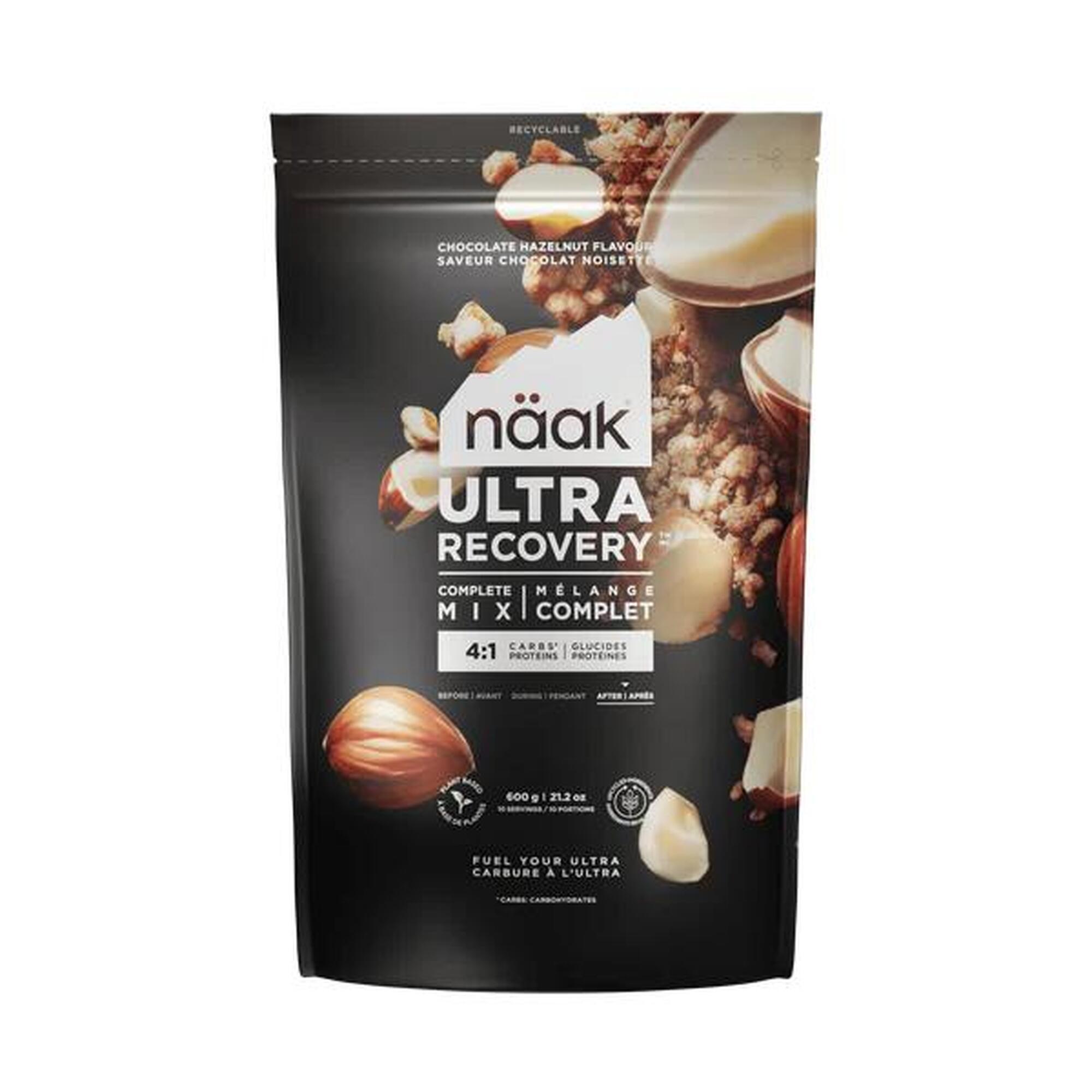 Recovery Complete Mix 600 g, Naak Chocolate Hazelnut - NAAK