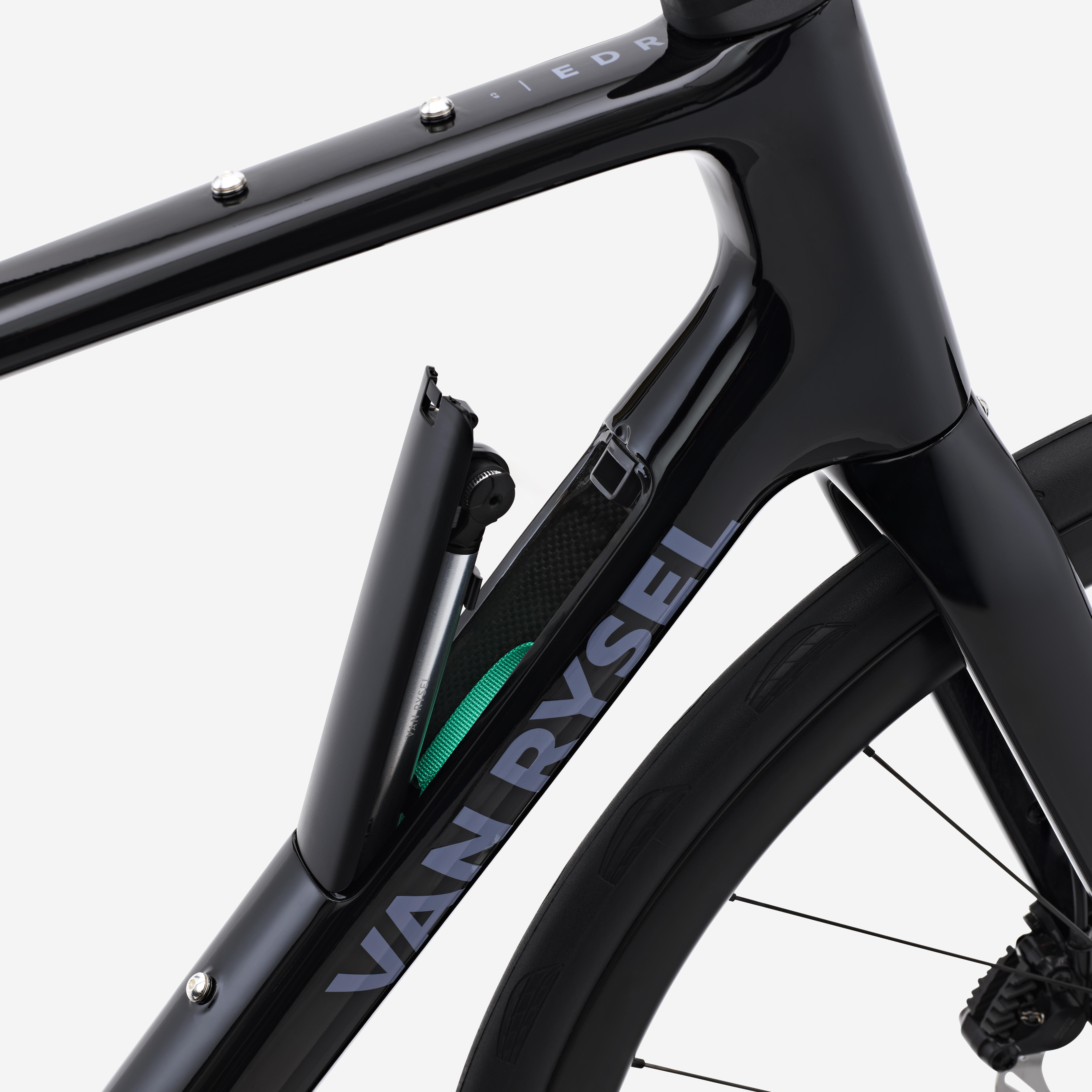 VAN RYSEL Cestný bicykel EDR CF 105 2 × 12 karbón čierny S · záber 10
