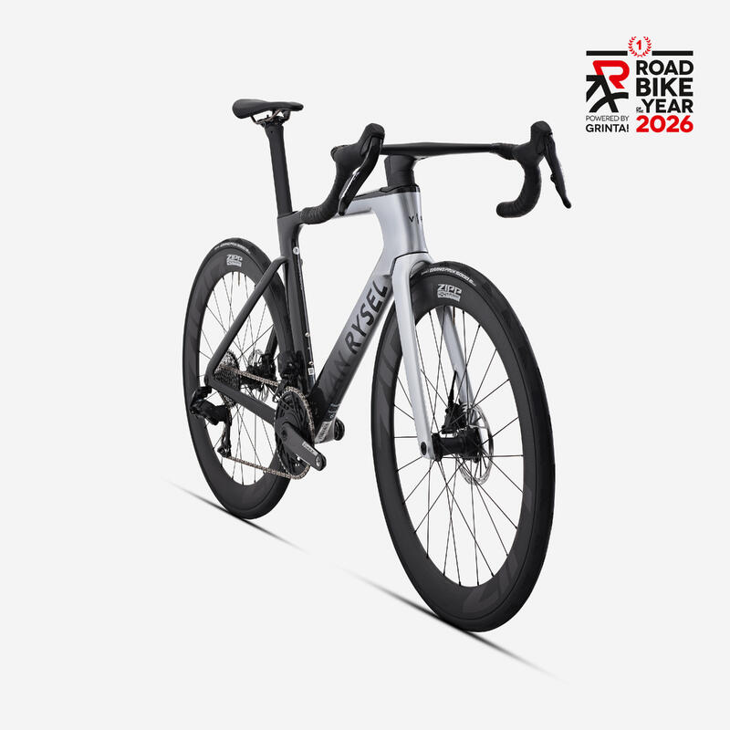 Bicicletă de șosea SRAM Force AXS E1 2x12v senzor de putere RCR-F PRO Gri