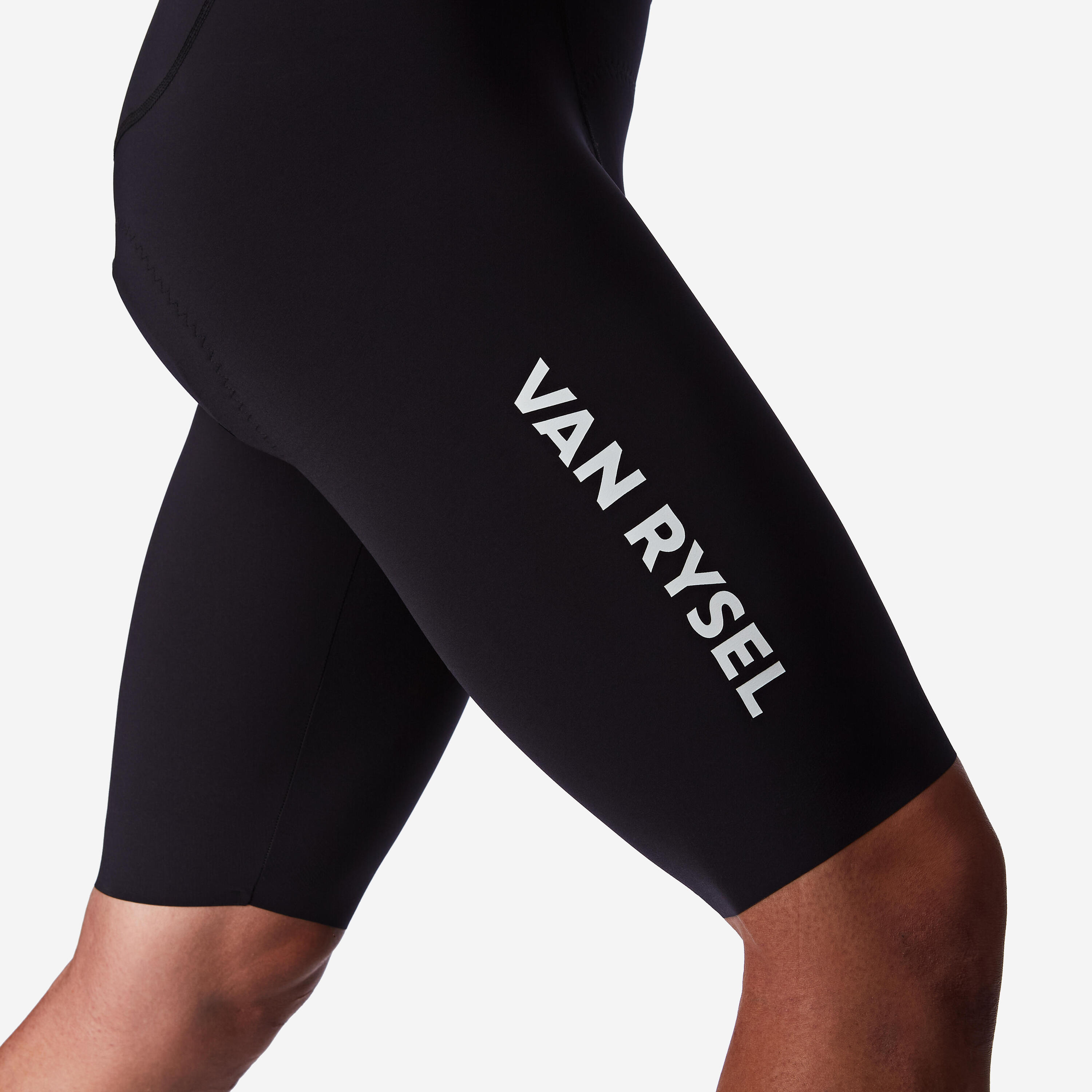 Kurze Herren-Rennradhose, RCR-R PRO Schwarz 5/7