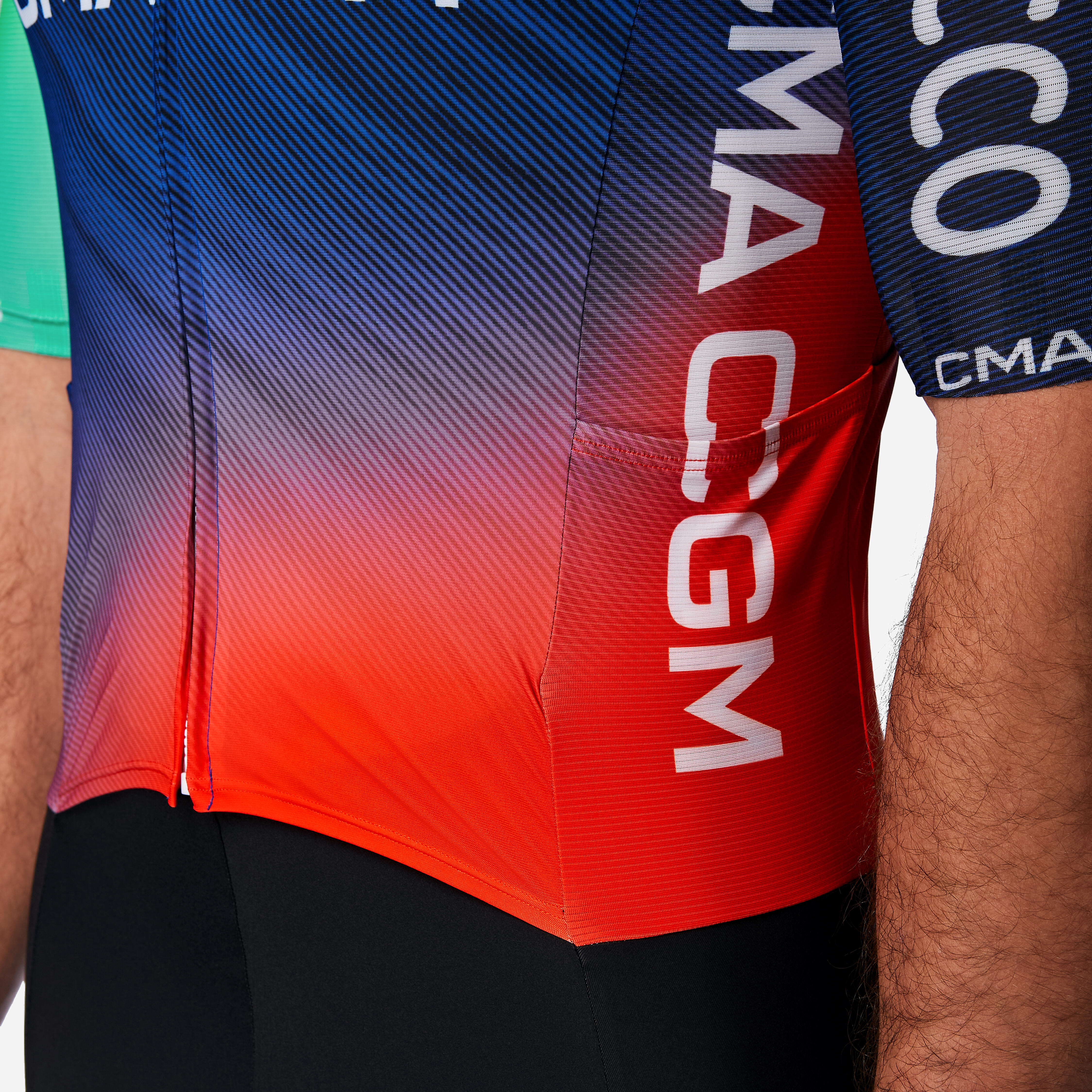 VAN RYSEL Cestná cyklistická kombinéza RCR-R DECATHLON CMA CGM Replica L · záber 6