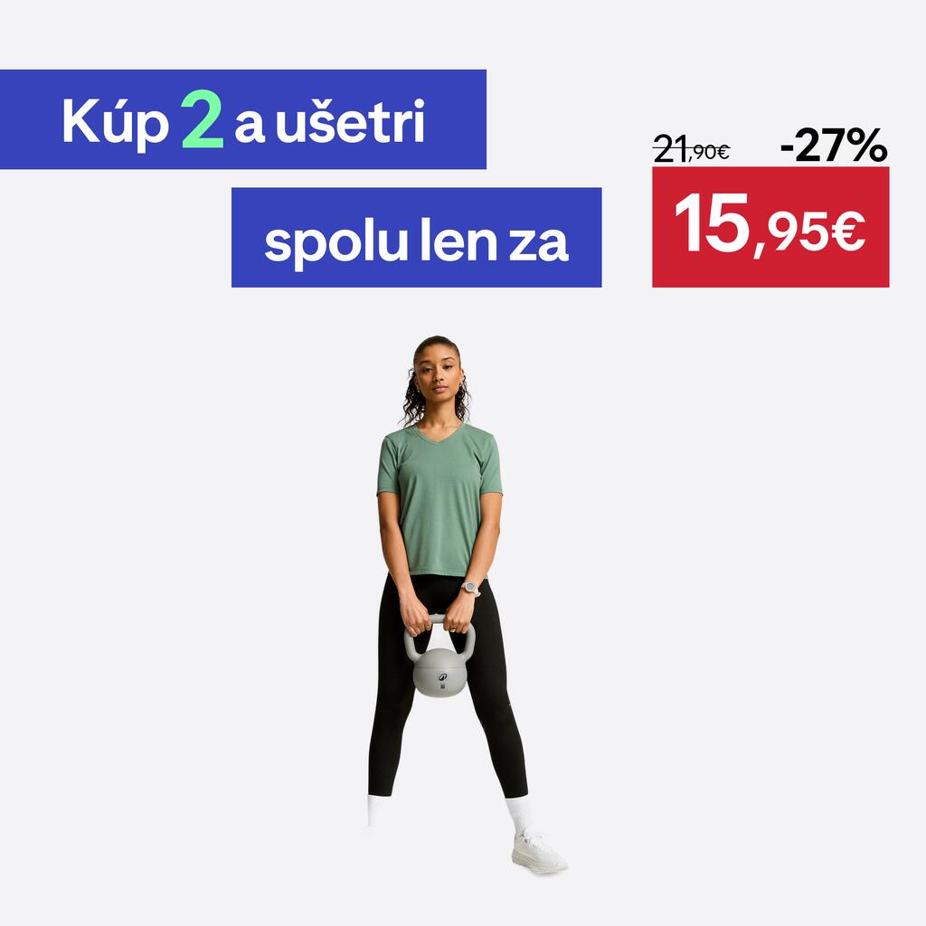Dámske fitness tričko COOLMAX zelené