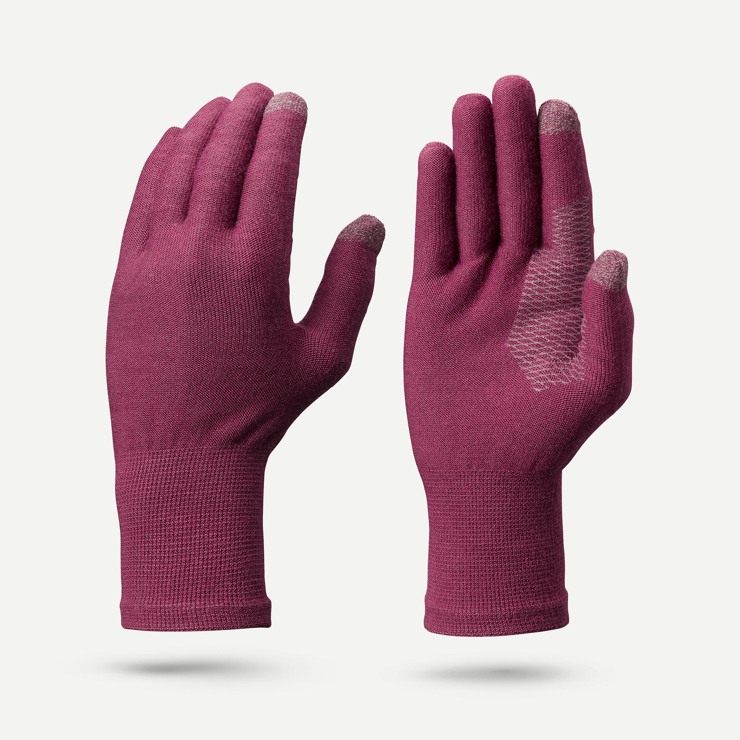 Sous-gants sans couture de trekking adulte, MT500 violet