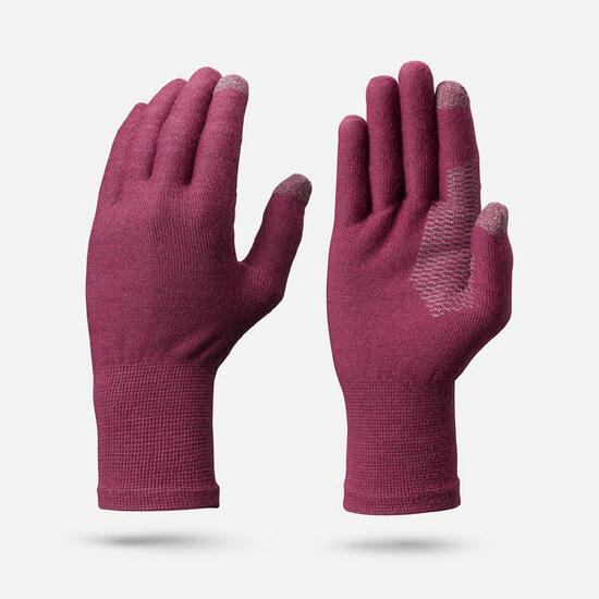 Sous-gants sans couture de trekking adulte, MT500 violet