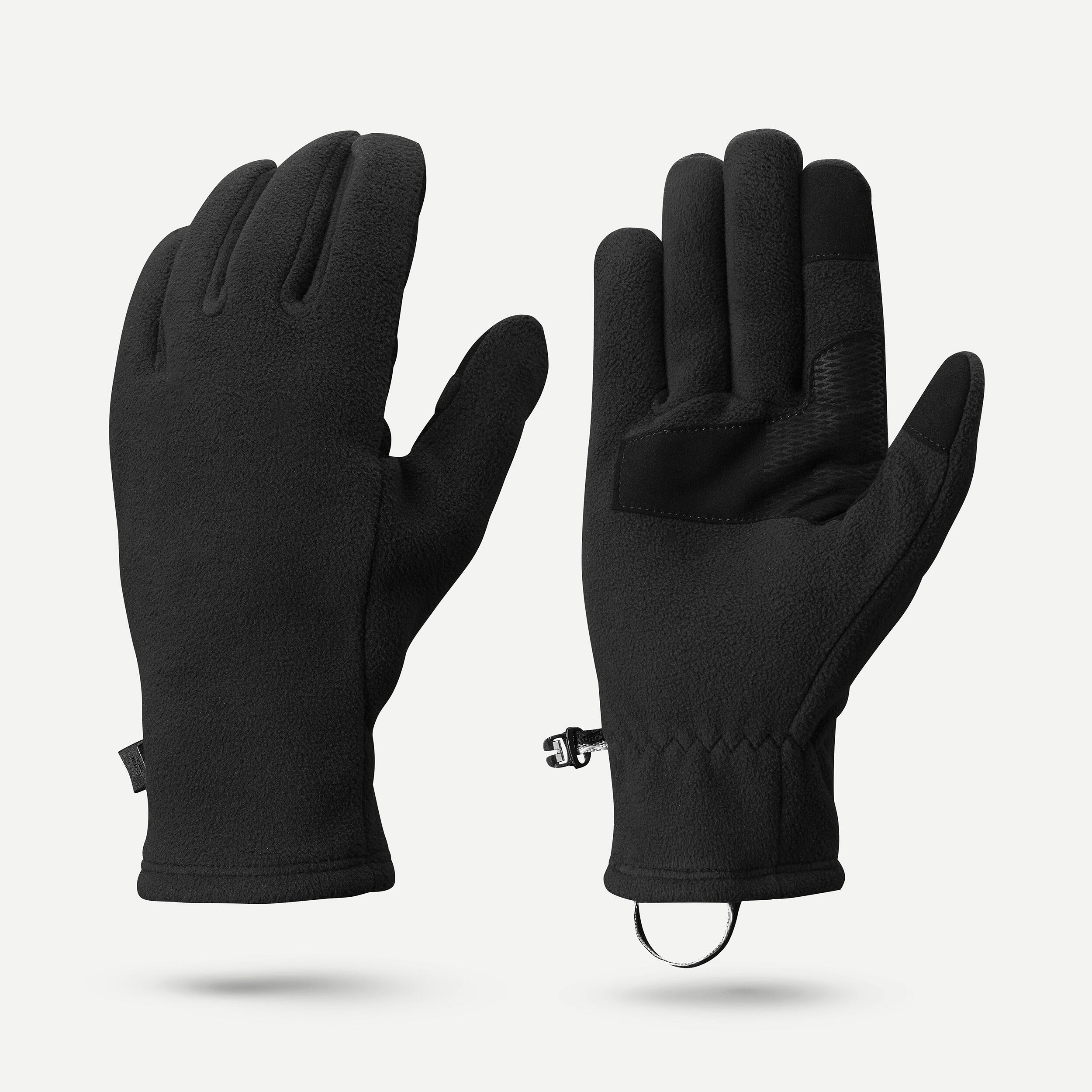 Handschuhe Erwachsene Fleece Trekking - MT500 schwarz - Decathlon