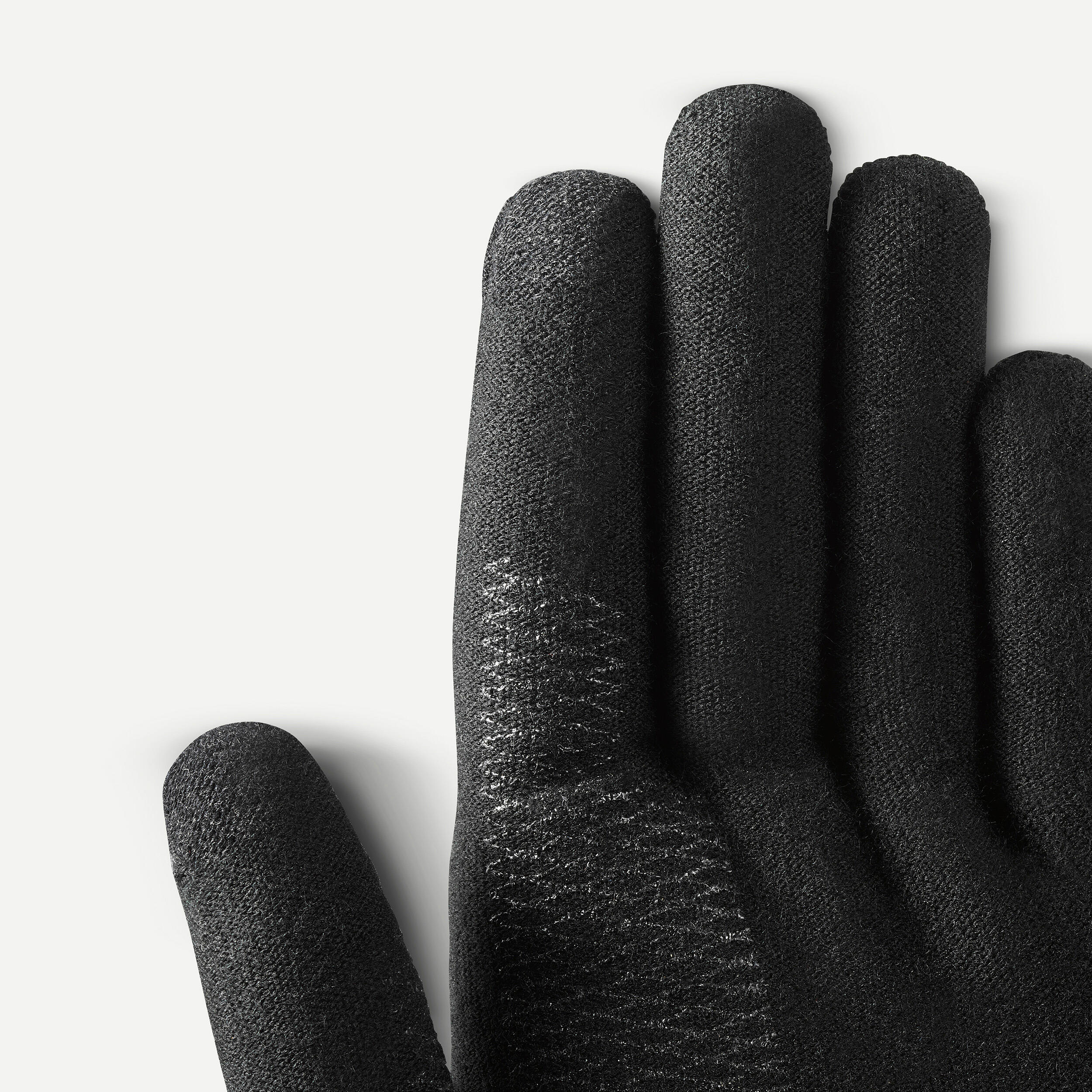 Sous-gants de randonnée sans coutures – MT 500 noir 4/4