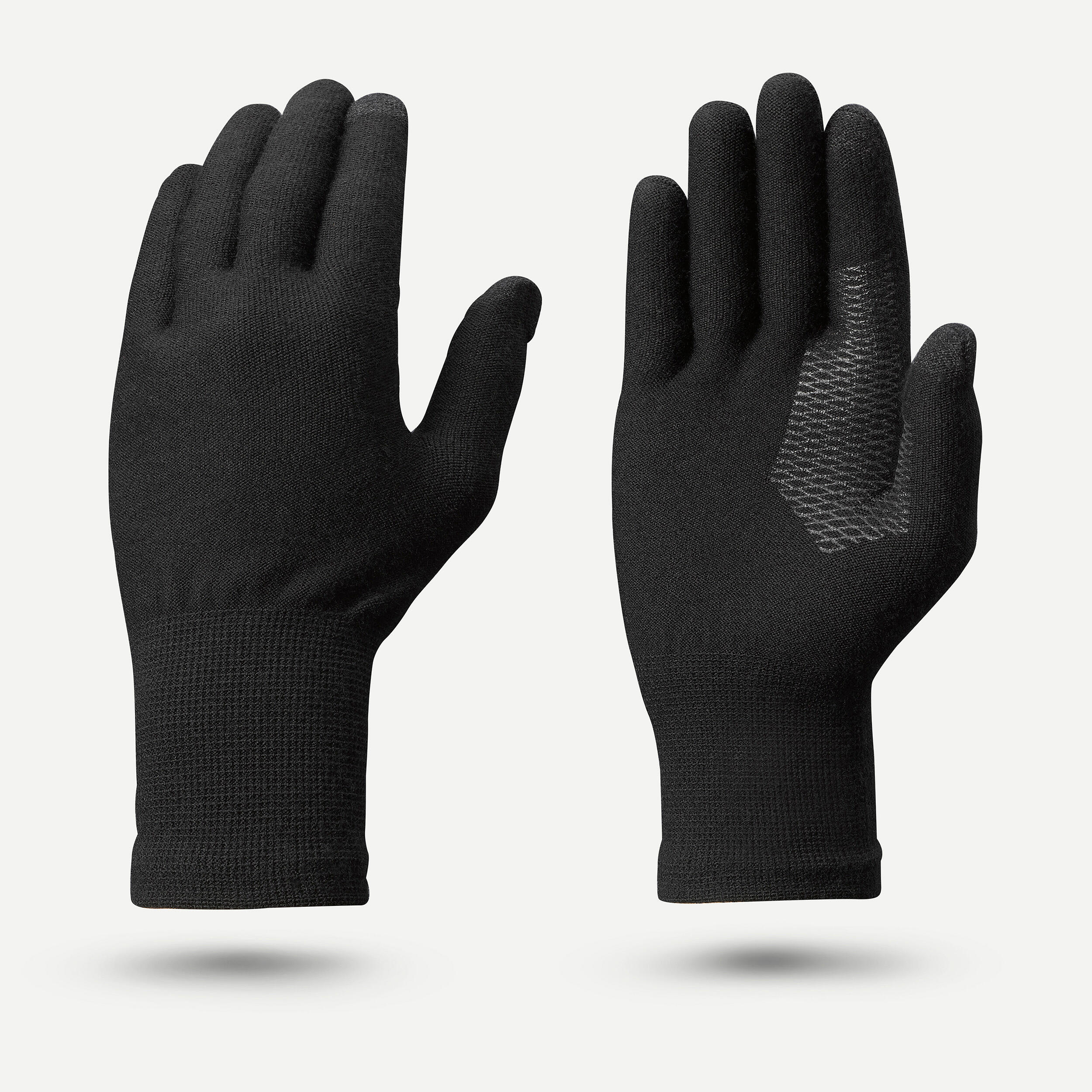 Sous-gants de randonnée sans coutures – MT 500 noir - QUECHUA