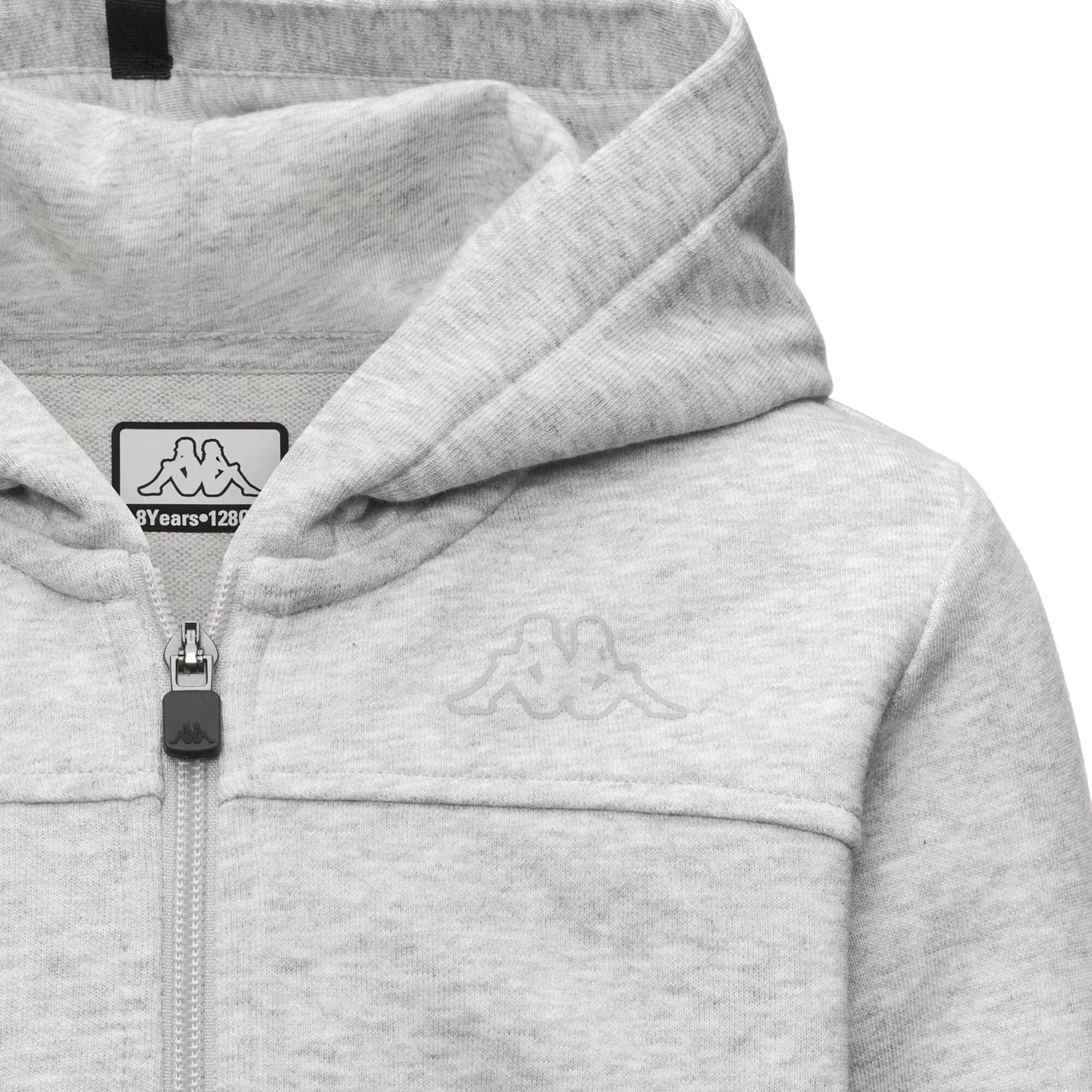 Felpa con cappuccio e zip Bambini grigio KAPPA 6/9