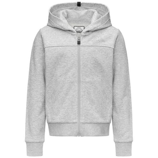 Felpa con cappuccio e zip Bambini grigio KAPPA