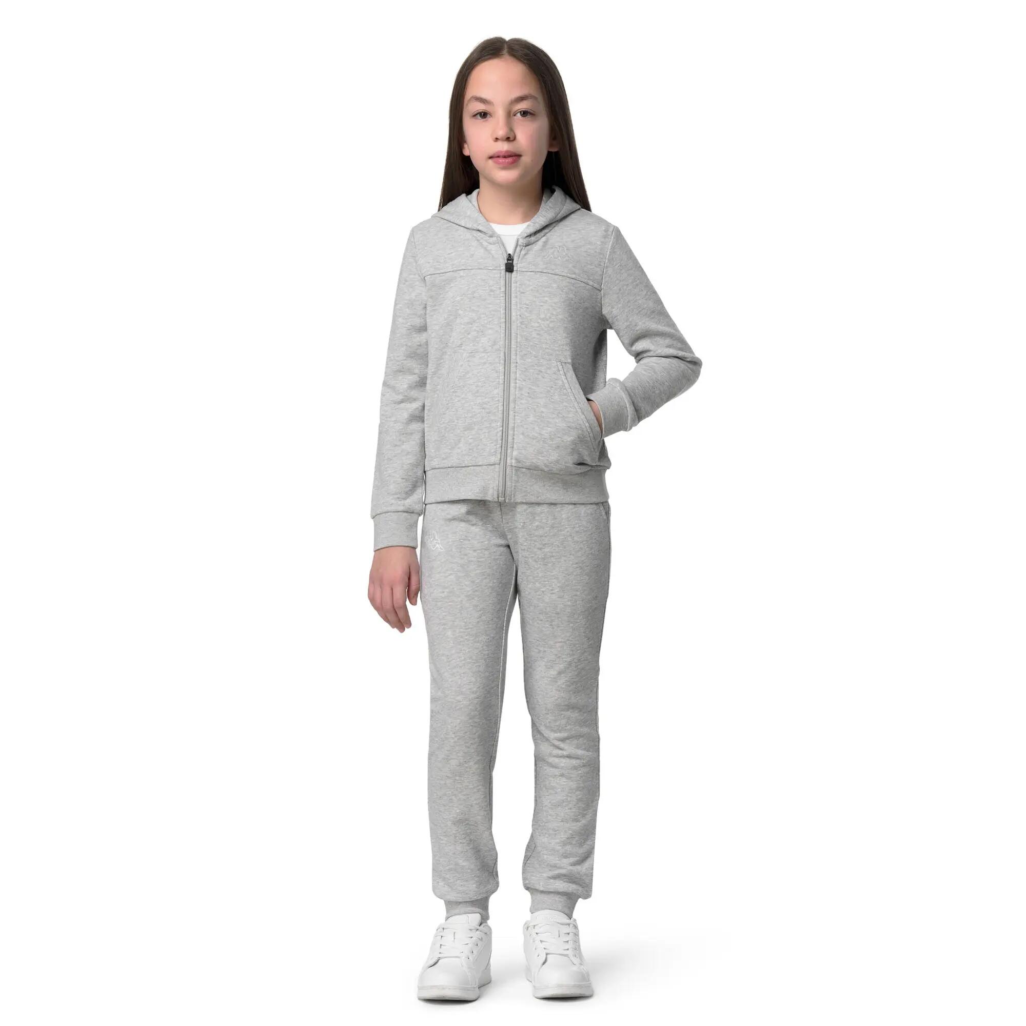 Felpa con cappuccio e zip Bambini grigio KAPPA 5/9