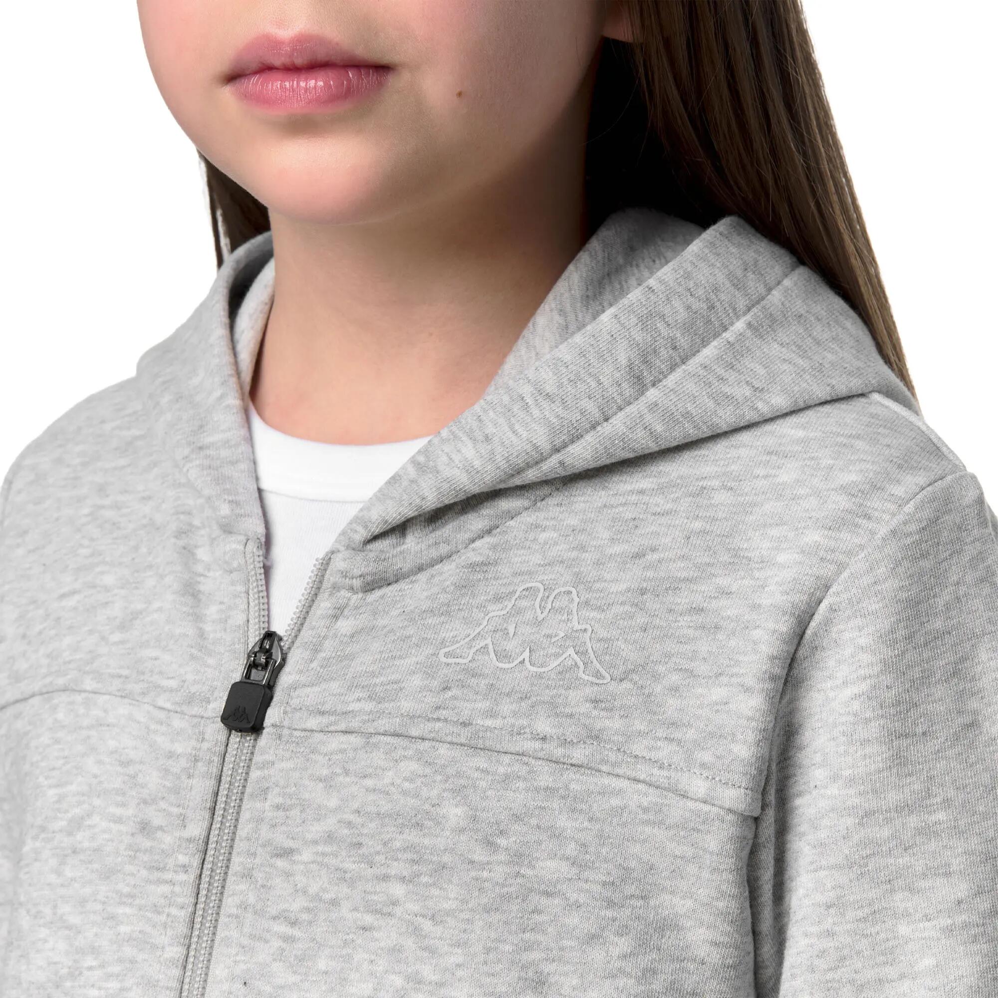 Felpa con cappuccio e zip Bambini grigio KAPPA 2/9