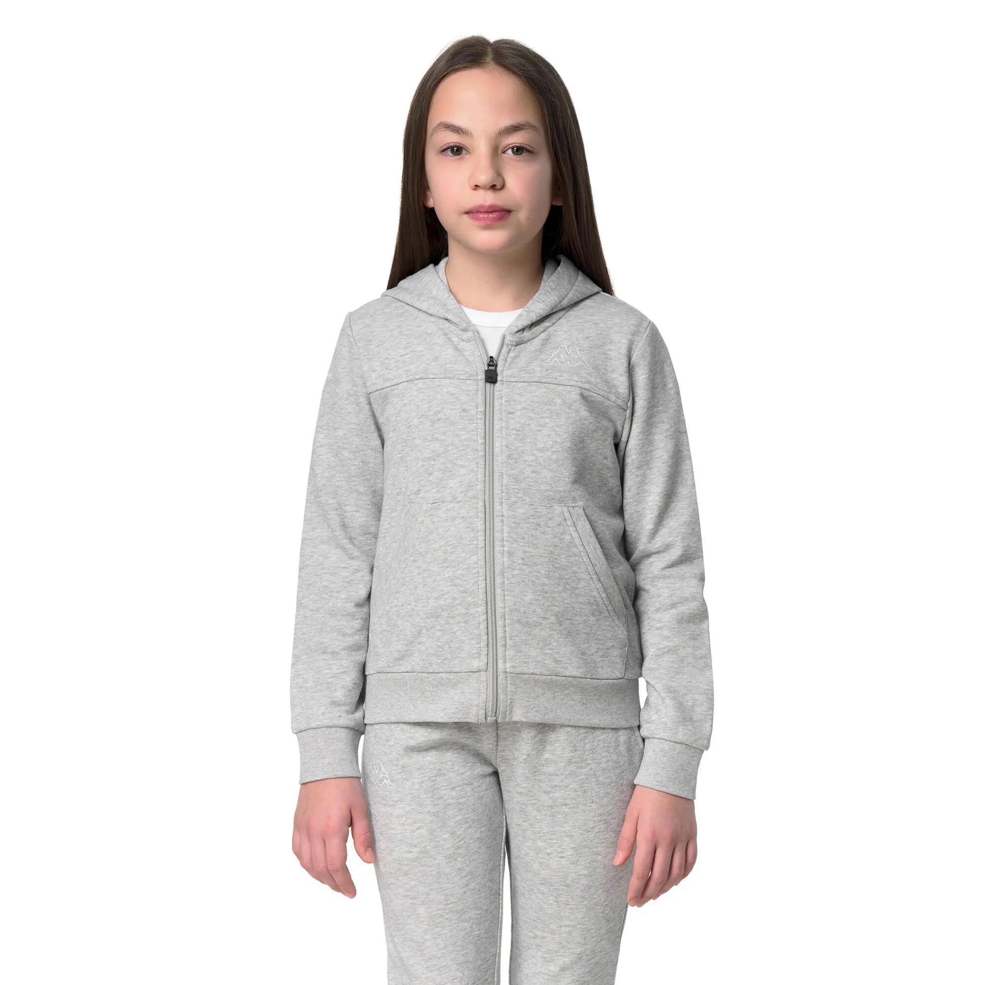 Felpa con cappuccio e zip Bambini grigio KAPPA 9/9