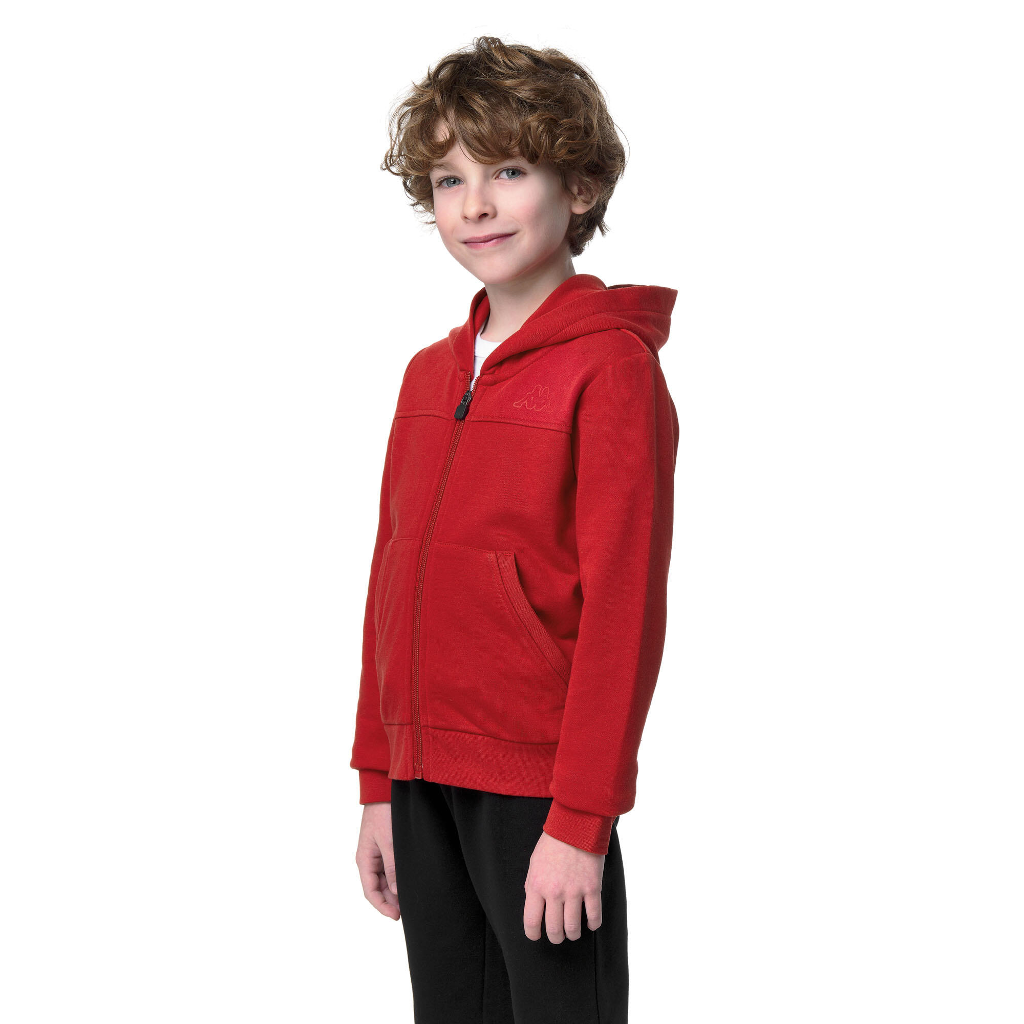Felpa con cappuccio e zip Bambini rosso KAPPA 9/9