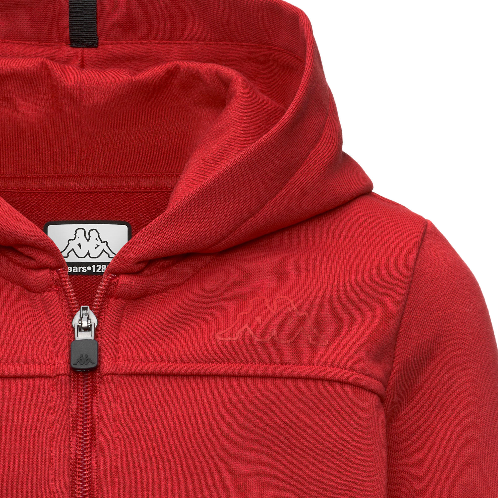 Felpa con cappuccio e zip Bambini rosso KAPPA 5/9