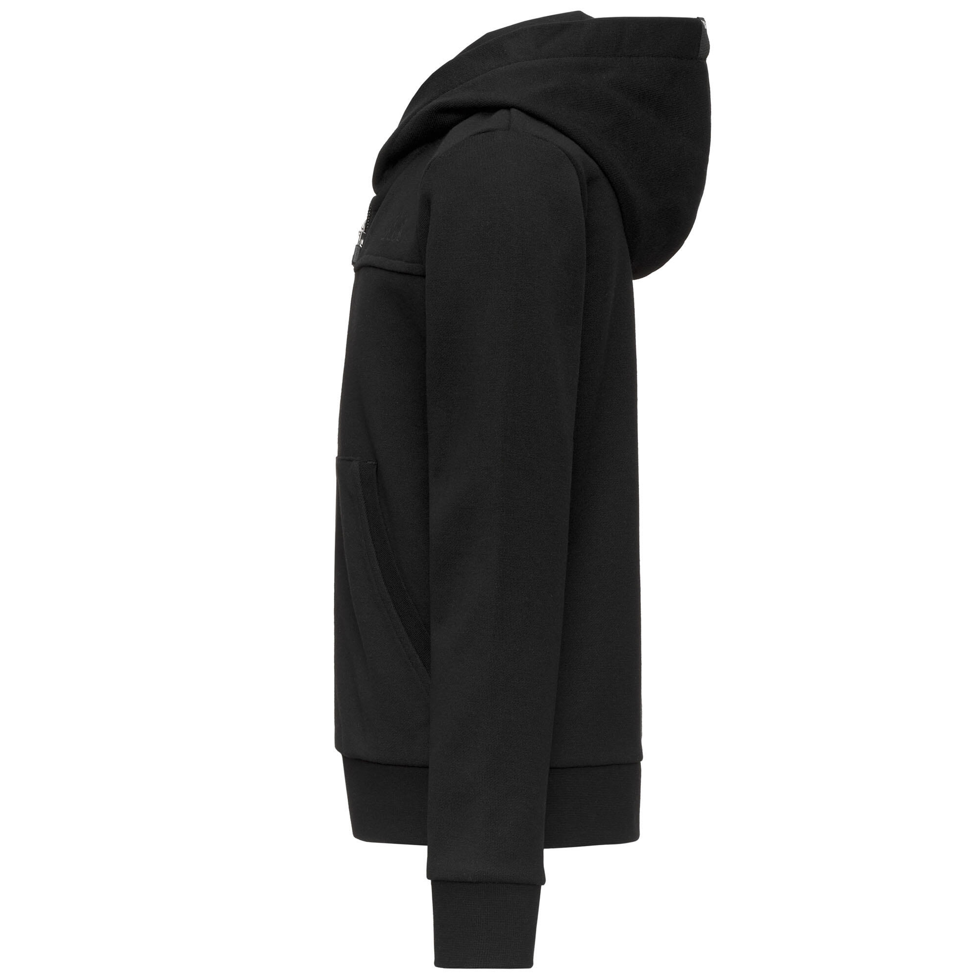 Felpa con cappuccio e zip Bambini nere KAPPA 8/8